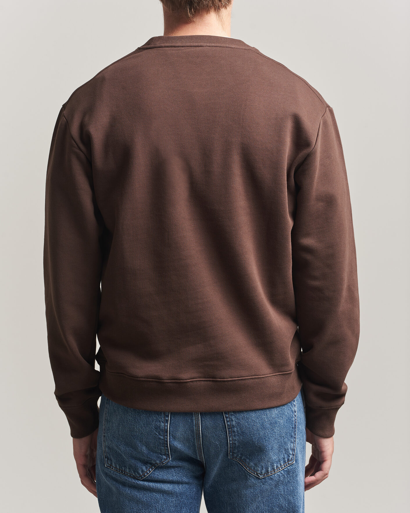 Herre | Trøjer | Tiger of Sweden | Emerson Crew Neck Sweatshirt Dark Mahogany