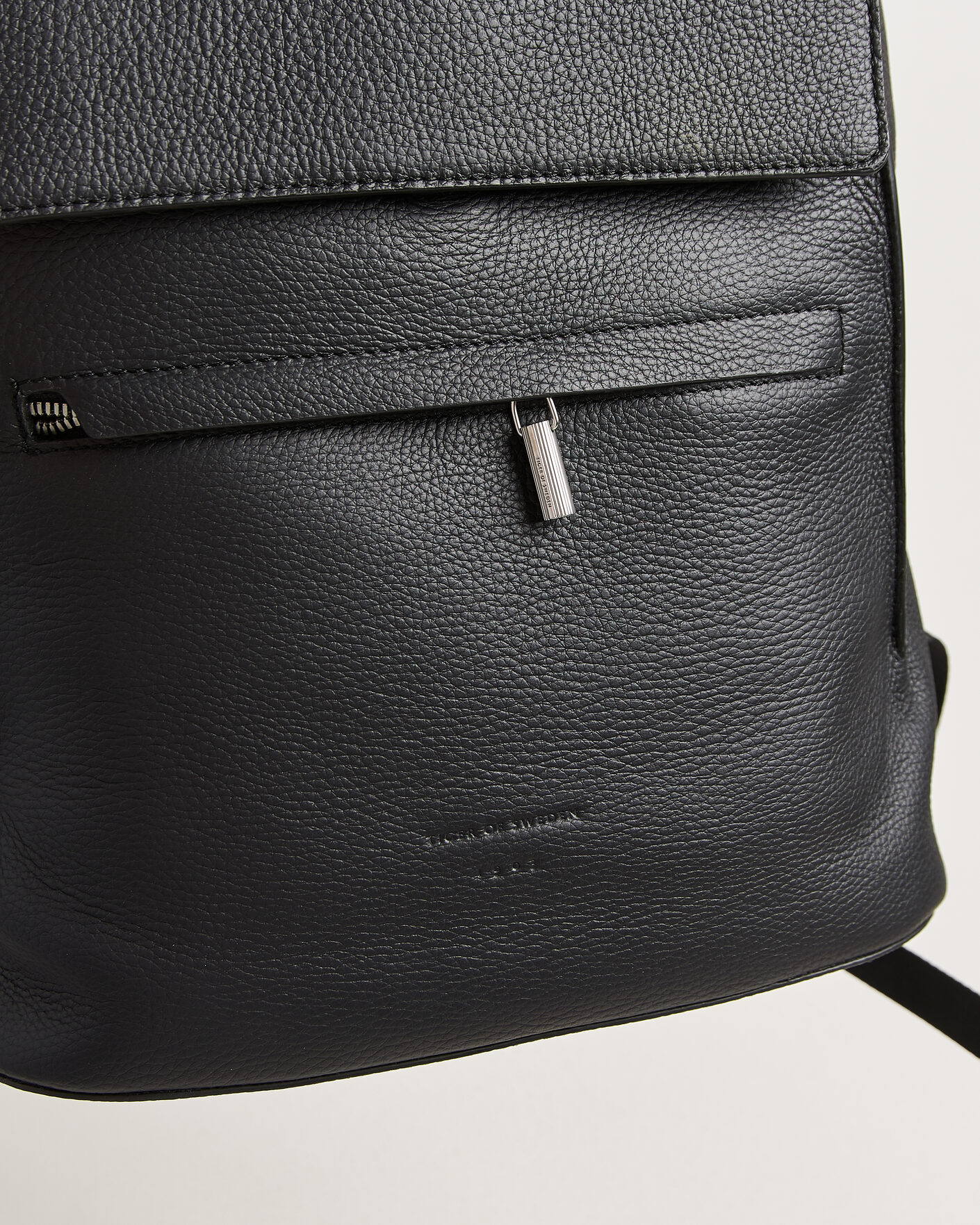 Herre | Tasker | Tiger of Sweden | Vuntir Grained Leather Backpack Black