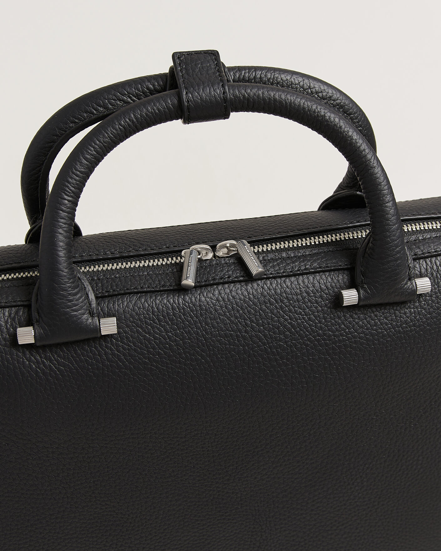 Herre | Tasker | Tiger of Sweden | Valise Grained Leather Briefcase Black