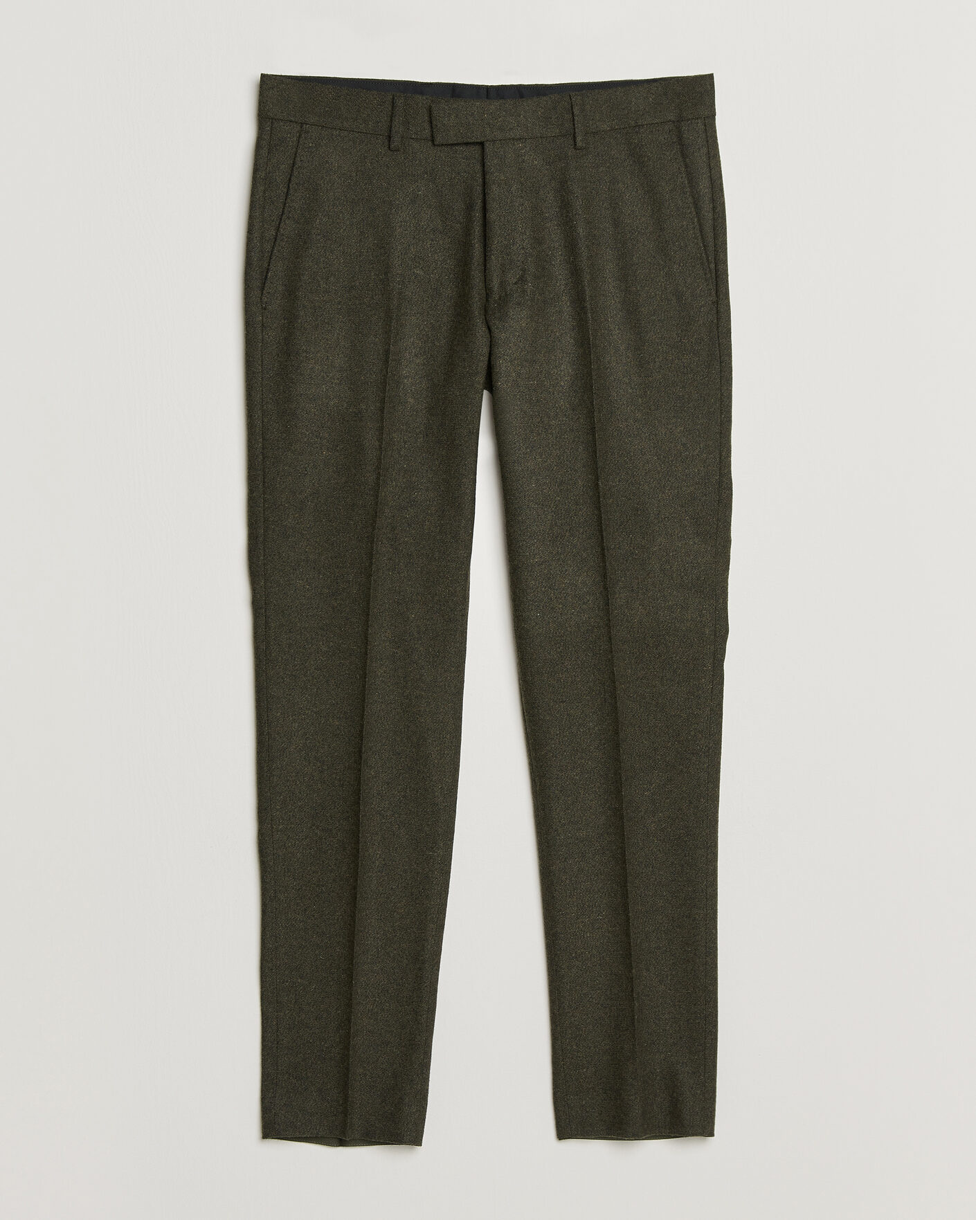 Herre | Bukser | Tiger of Sweden | Tenuta Wool Flannel Suit Trousers Muted Canopy