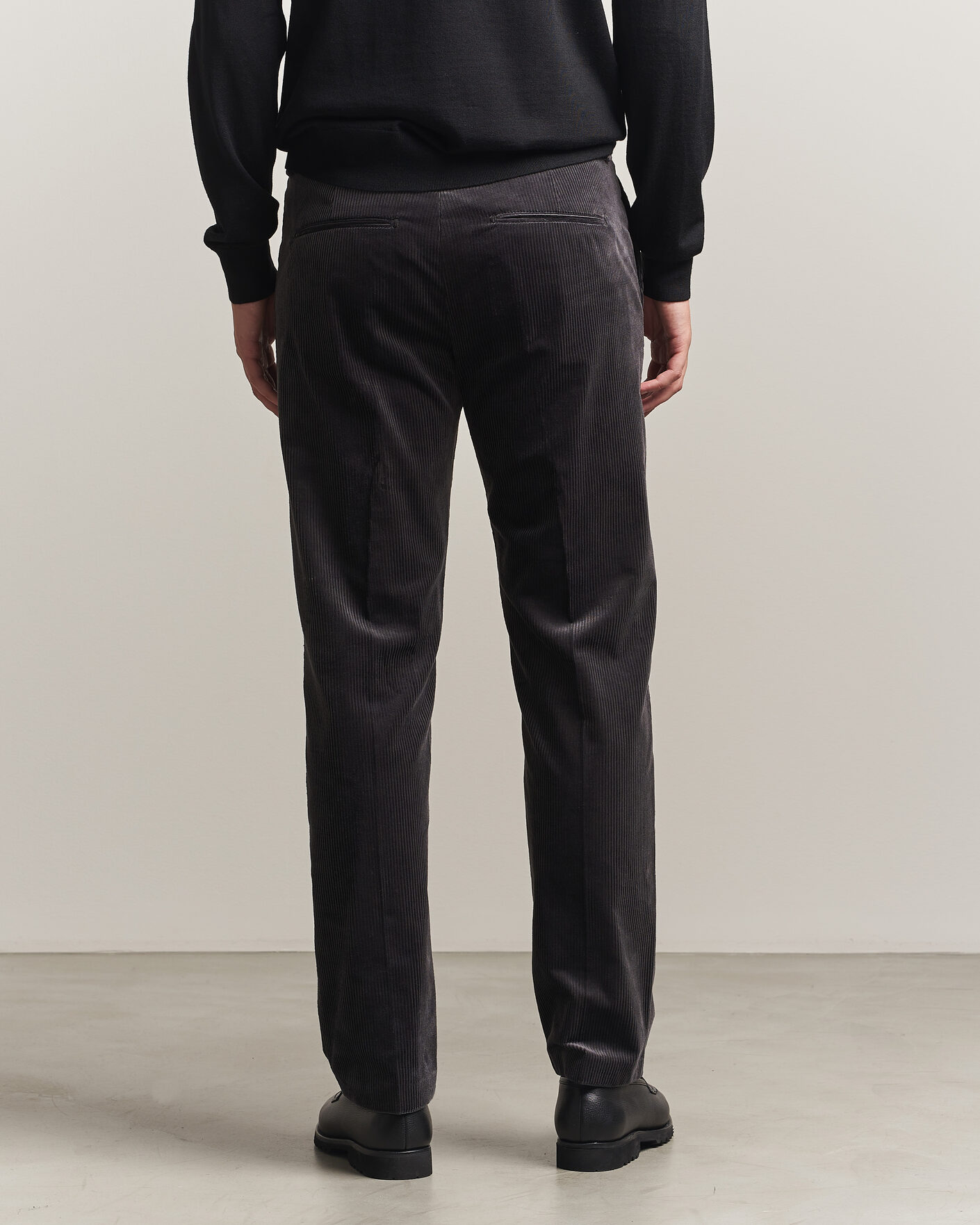 Herre | Bukser | Tiger of Sweden | Tense Pleated Corduroy Trousers Phantom