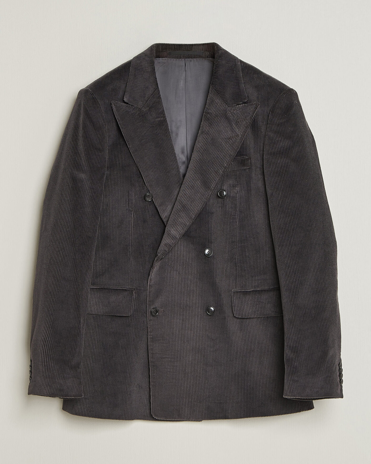 Herre | Blazere & jakker | Tiger of Sweden | 1903 Corduroy Double Breasted Blazer Phantom