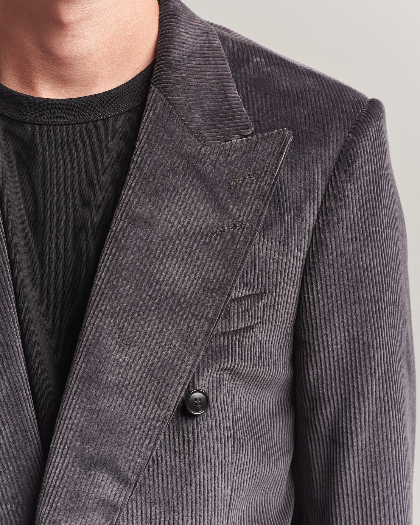 Herre | Blazere & jakker | Tiger of Sweden | 1903 Corduroy Double Breasted Blazer Phantom