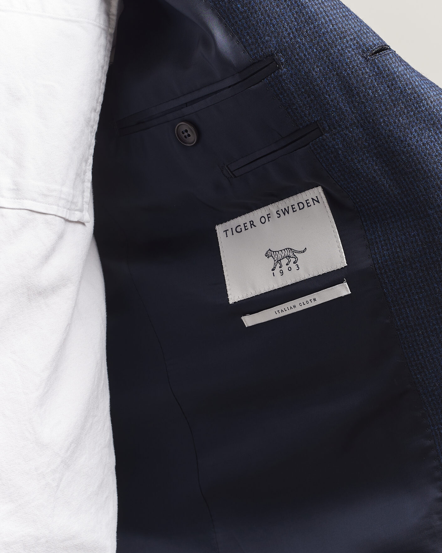 Herre | Blazere & jakker | Tiger of Sweden | Easer Wool Pepita Blazer Sea