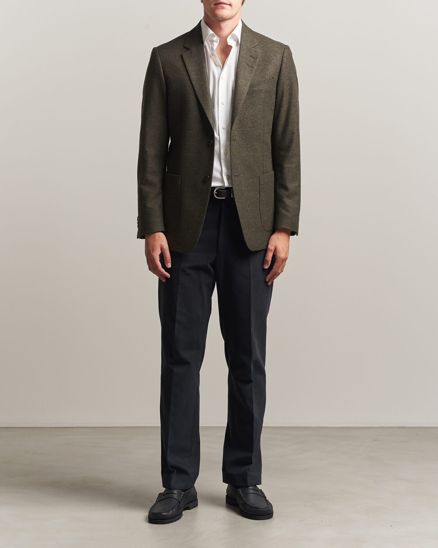 Herre | Blazere & jakker | Tiger of Sweden | Justin Wool Flannel Suit Blazer Muted Canopy