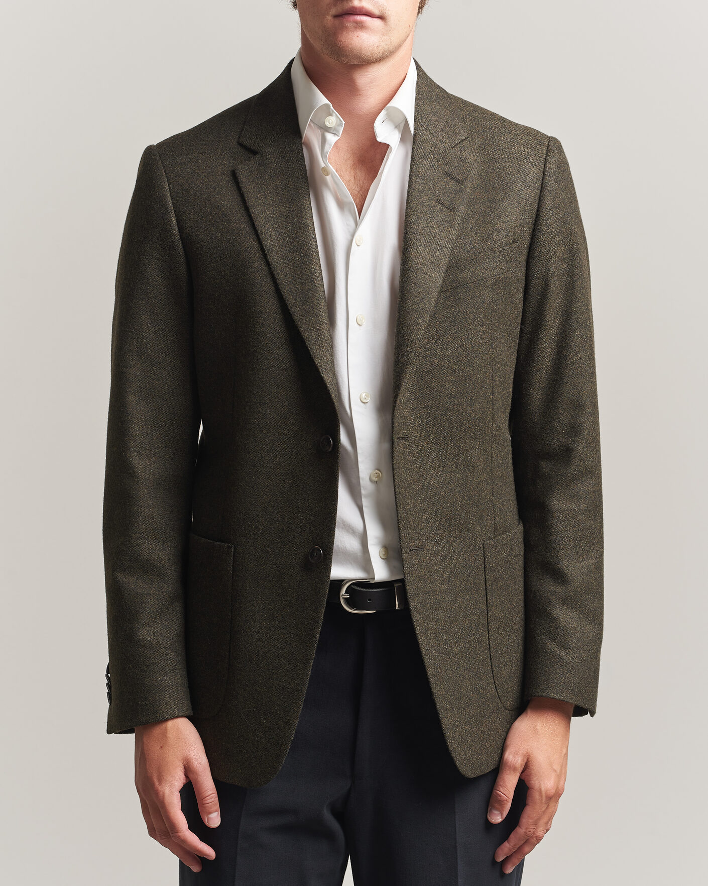 Herre | Blazere & jakker | Tiger of Sweden | Justin Wool Flannel Suit Blazer Muted Canopy