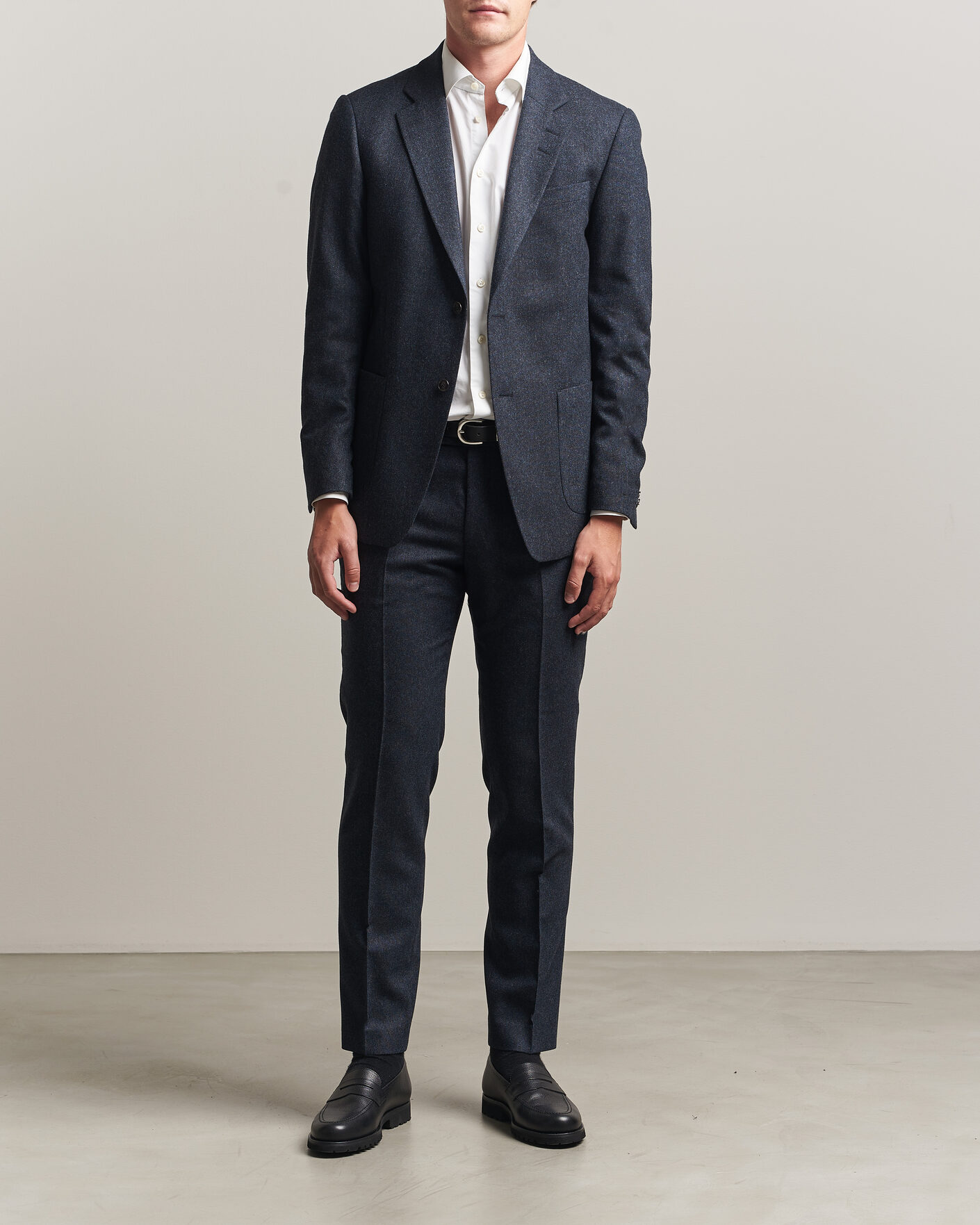 Herre | Blazere & jakker | Tiger of Sweden | Justin Wool Flannel Suit Blazer Midnight Blue
