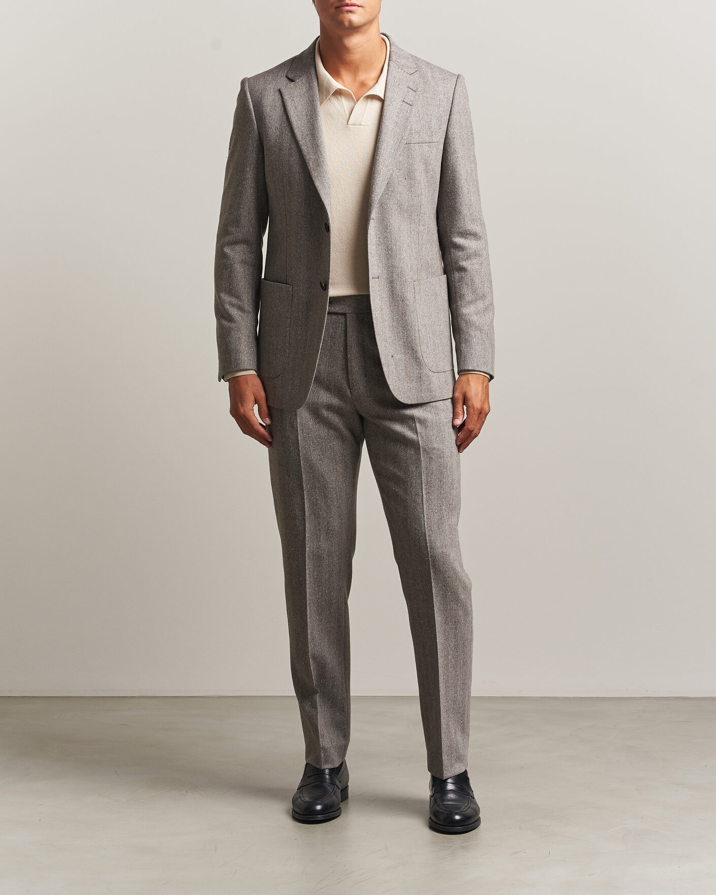Herre | Blazere & jakker | Tiger of Sweden | Justin Wool Donegal Suit Blazer Dark Stone