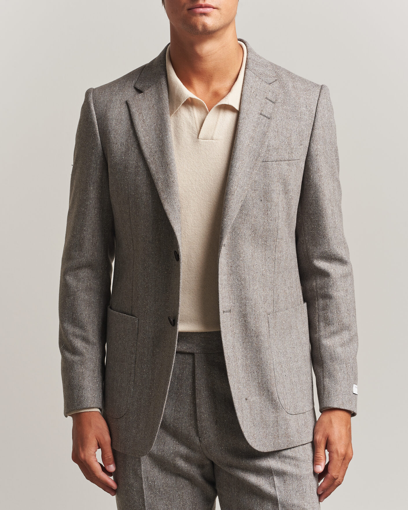 Herre | Blazere & jakker | Tiger of Sweden | Justin Wool Donegal Suit Blazer Dark Stone