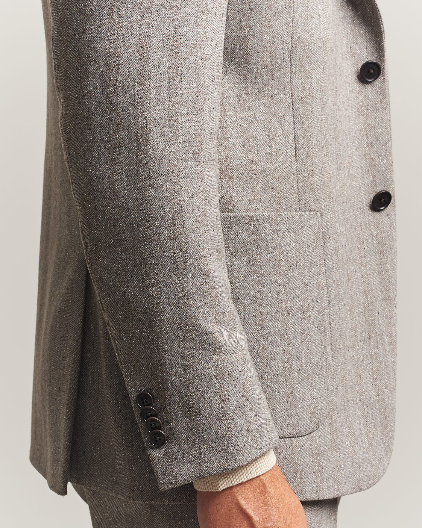 Herre | Blazere & jakker | Tiger of Sweden | Justin Wool Donegal Suit Blazer Dark Stone