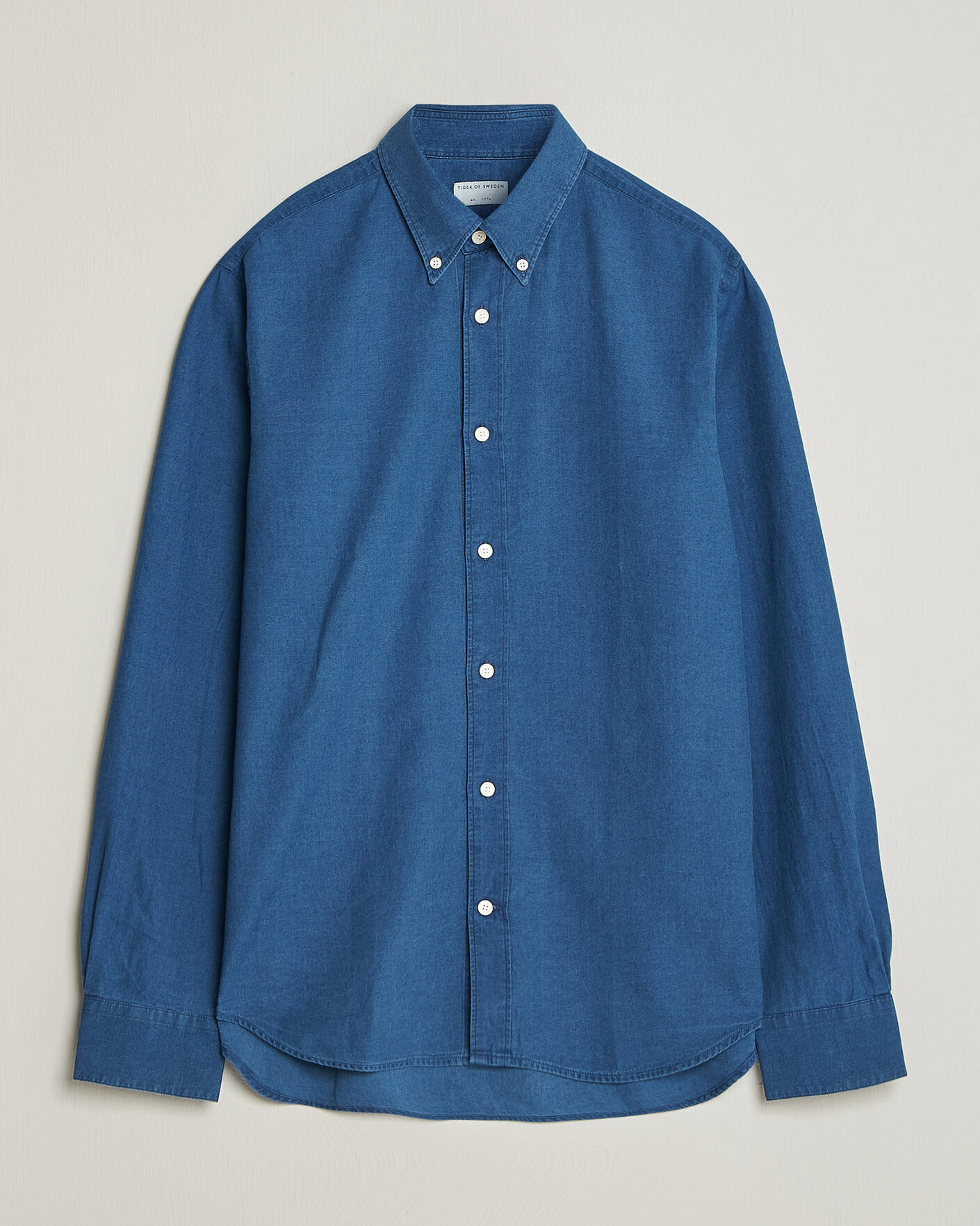 Herre | Skjorter | Tiger of Sweden | Bjorn Denim Shirt Blue