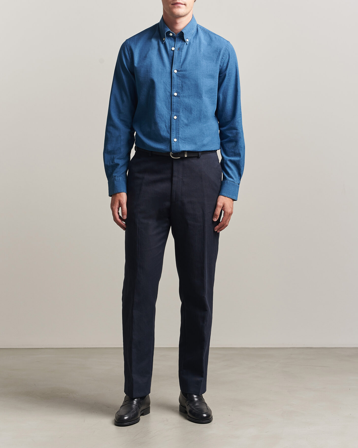 Herre | Skjorter | Tiger of Sweden | Bjorn Denim Shirt Blue
