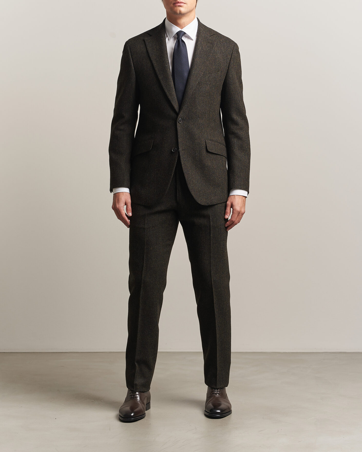 Herre | Blazere & jakker | Walker Slater | Edward Shetland Wool Donegal Blazer Brown