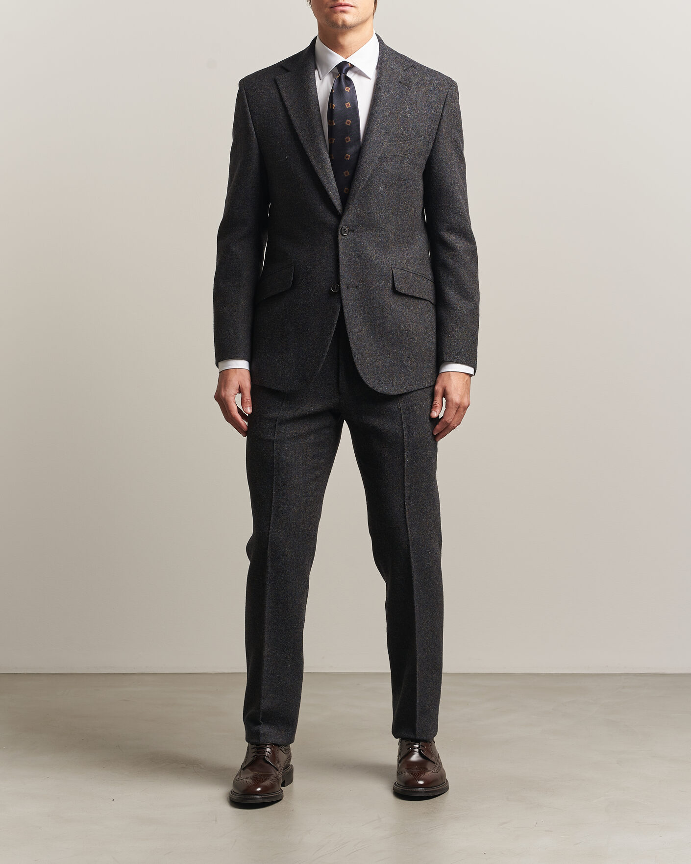 Herre | Blazere & jakker | Walker Slater | Edward Shetland Wool Donegal Blazer Navy
