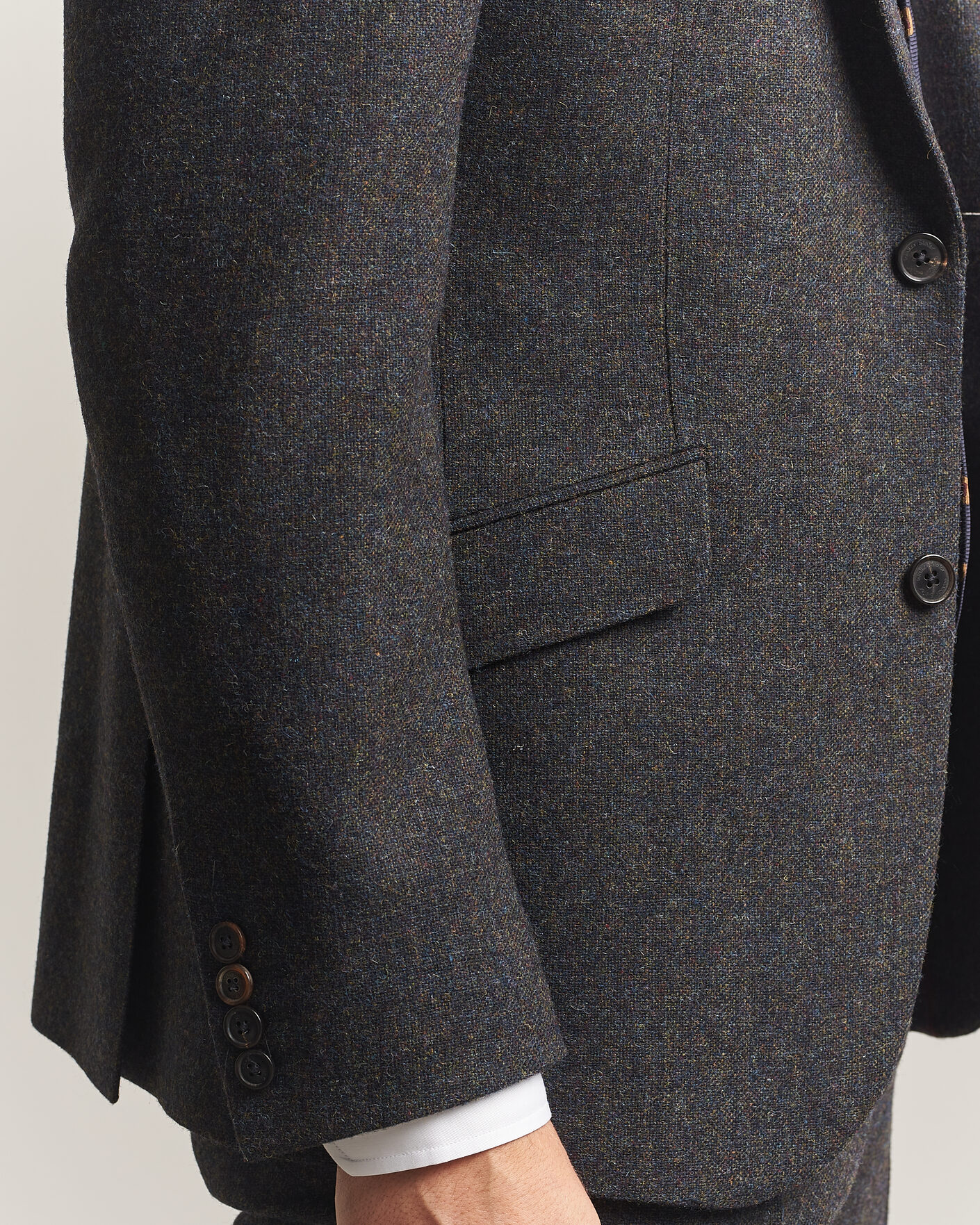 Herre | Blazere & jakker | Walker Slater | Edward Shetland Wool Donegal Blazer Navy