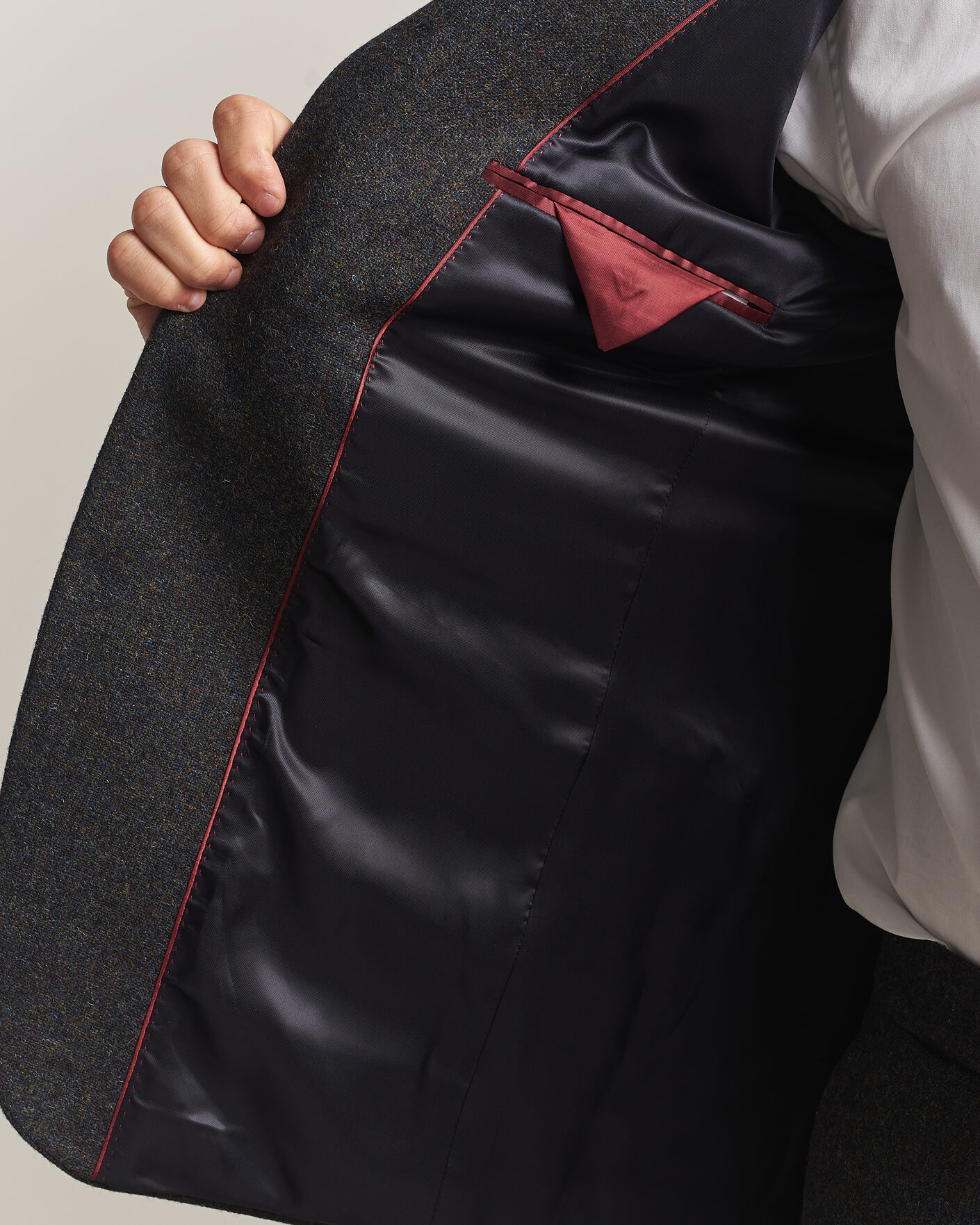 Herre | Blazere & jakker | Walker Slater | Edward Shetland Wool Donegal Blazer Navy