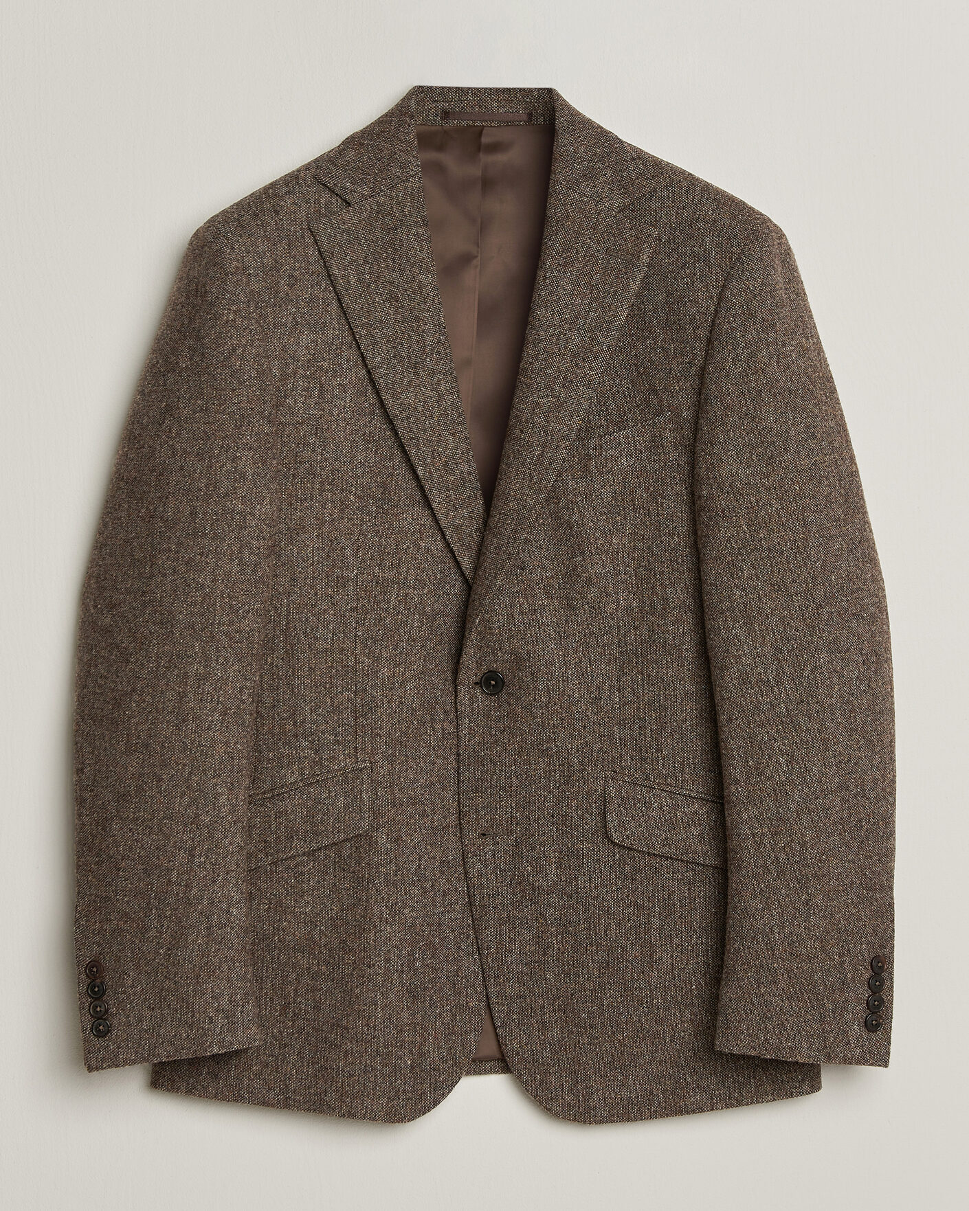 Herre | Blazere & jakker | Walker Slater | Edward Shetland Wool Donegal Blazer Tobacco