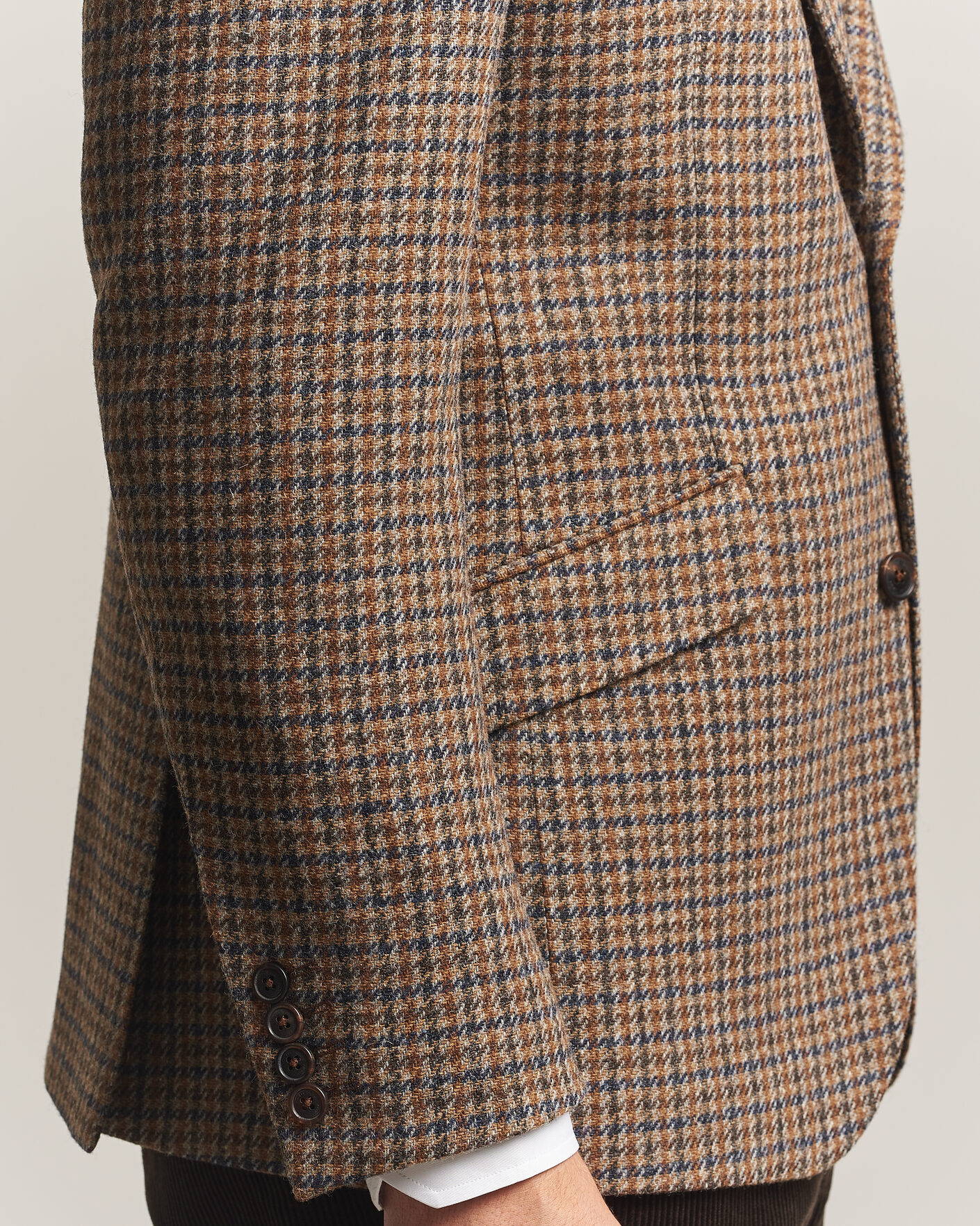 Herre | Blazere & jakker | Walker Slater | Edward Lambswool Puppytooth Blazer Sandstone