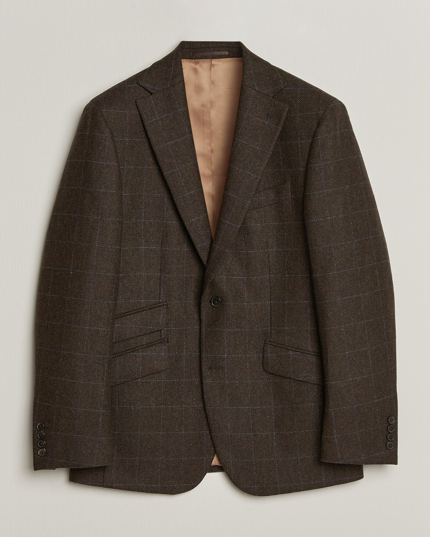 Herre | Blazere & jakker | Walker Slater | Edward Lambswool Windowpane Blazer Brown