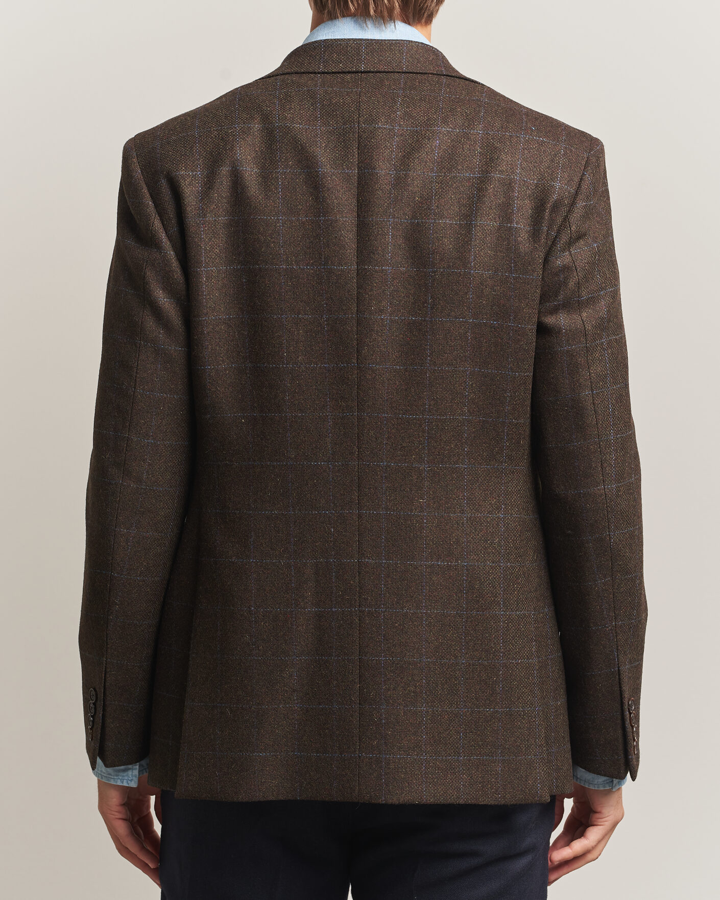 Herre | Blazere & jakker | Walker Slater | Edward Lambswool Windowpane Blazer Brown