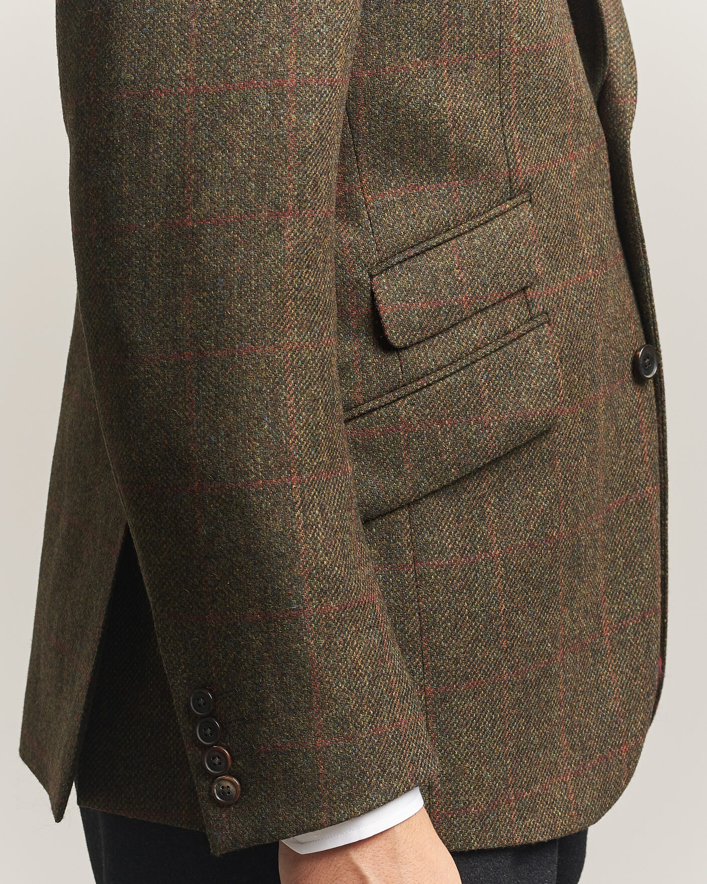 Herre | Blazere & jakker | Walker Slater | Edward Lambswool Windowpane Blazer Green
