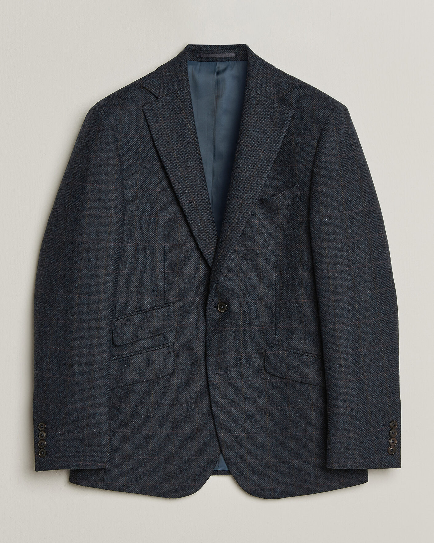 Herre | Blazere & jakker | Walker Slater | Edward Lambswool Windowpane Blazer Navy