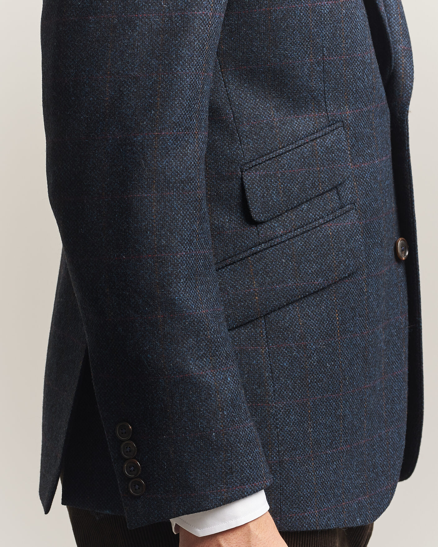 Herre | Blazere & jakker | Walker Slater | Edward Lambswool Windowpane Blazer Navy