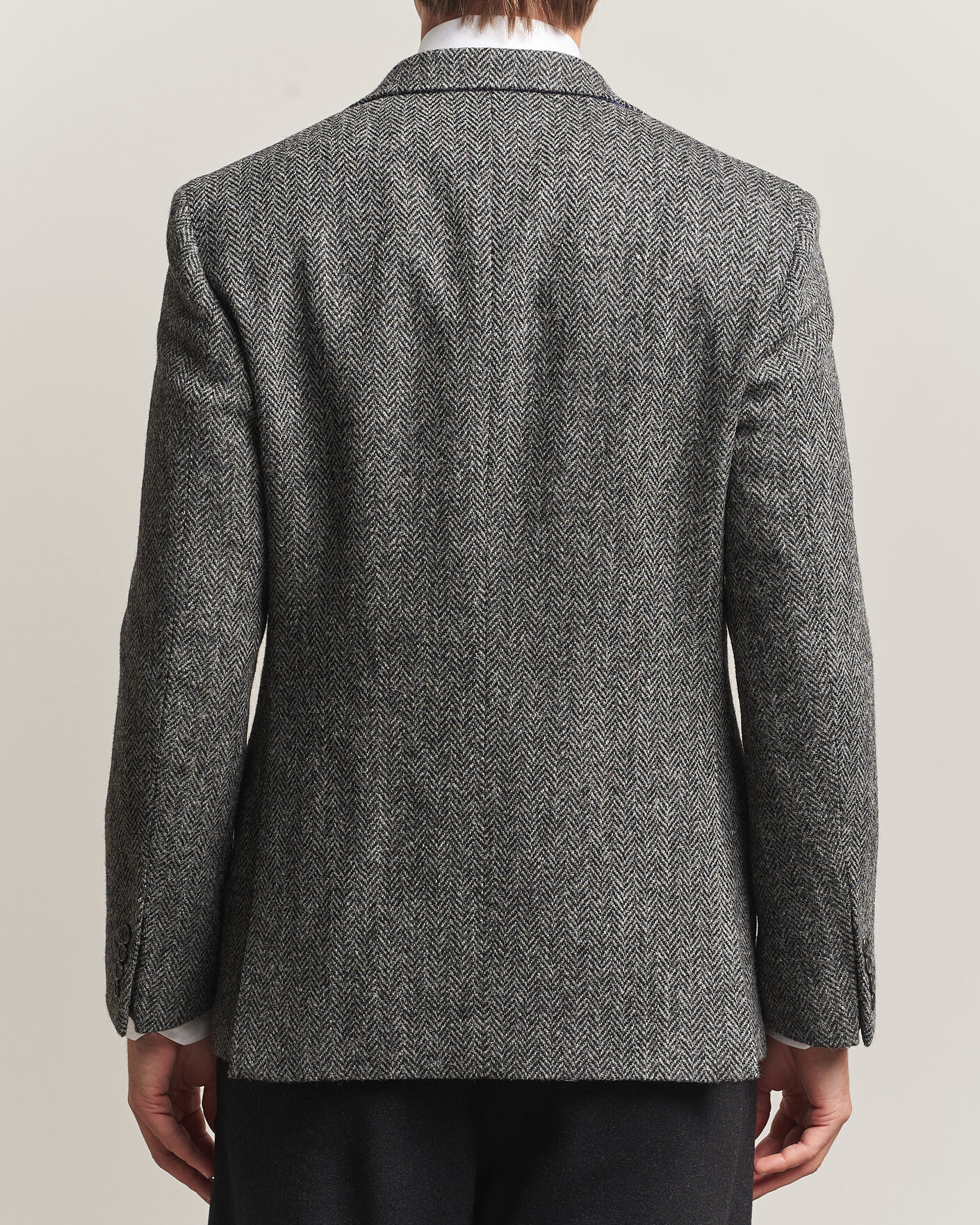 Herre | Blazere & jakker | Walker Slater | Edward Harris Tweed Herringbone Blazer Charcoal