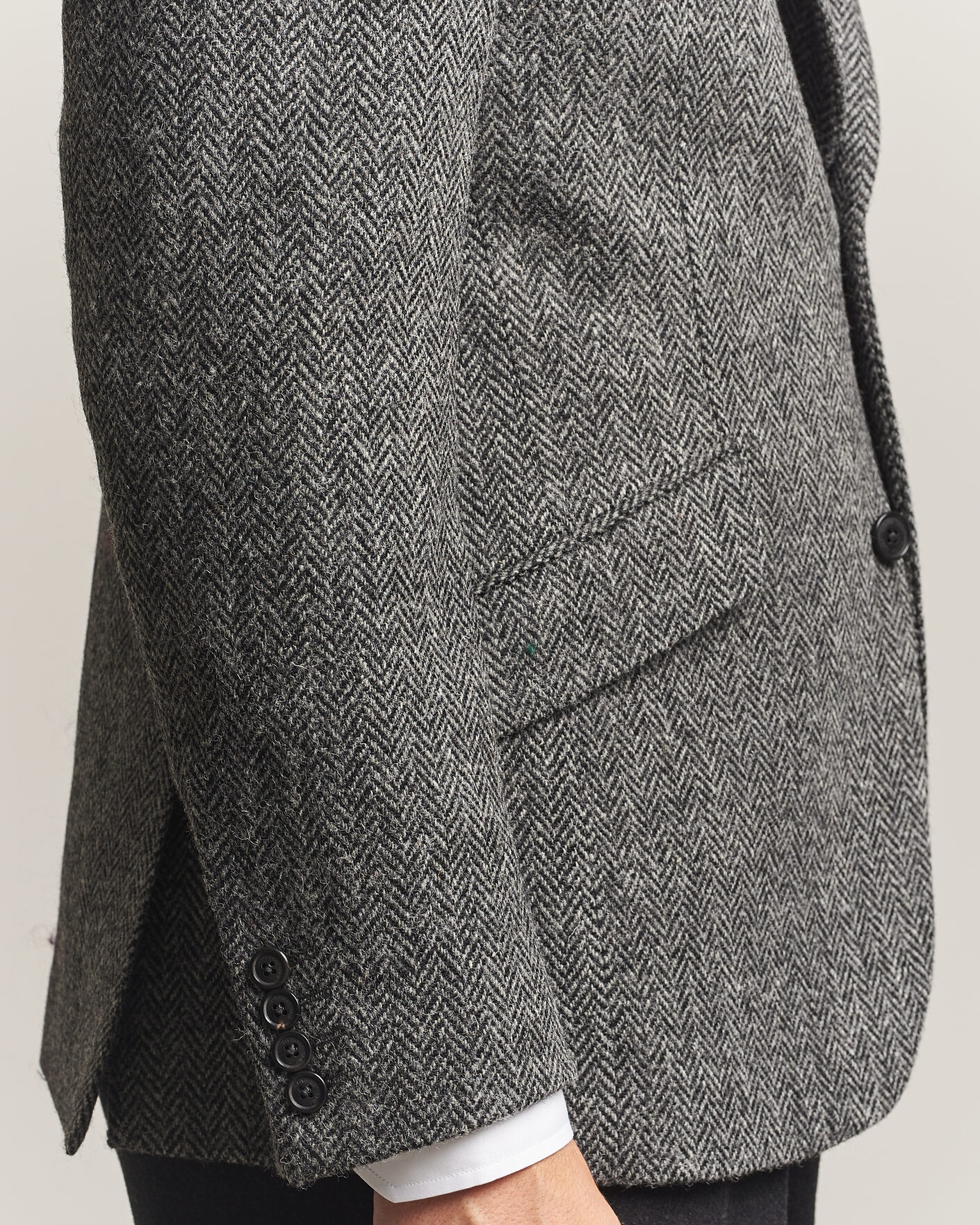 Herre | Blazere & jakker | Walker Slater | Edward Harris Tweed Herringbone Blazer Charcoal