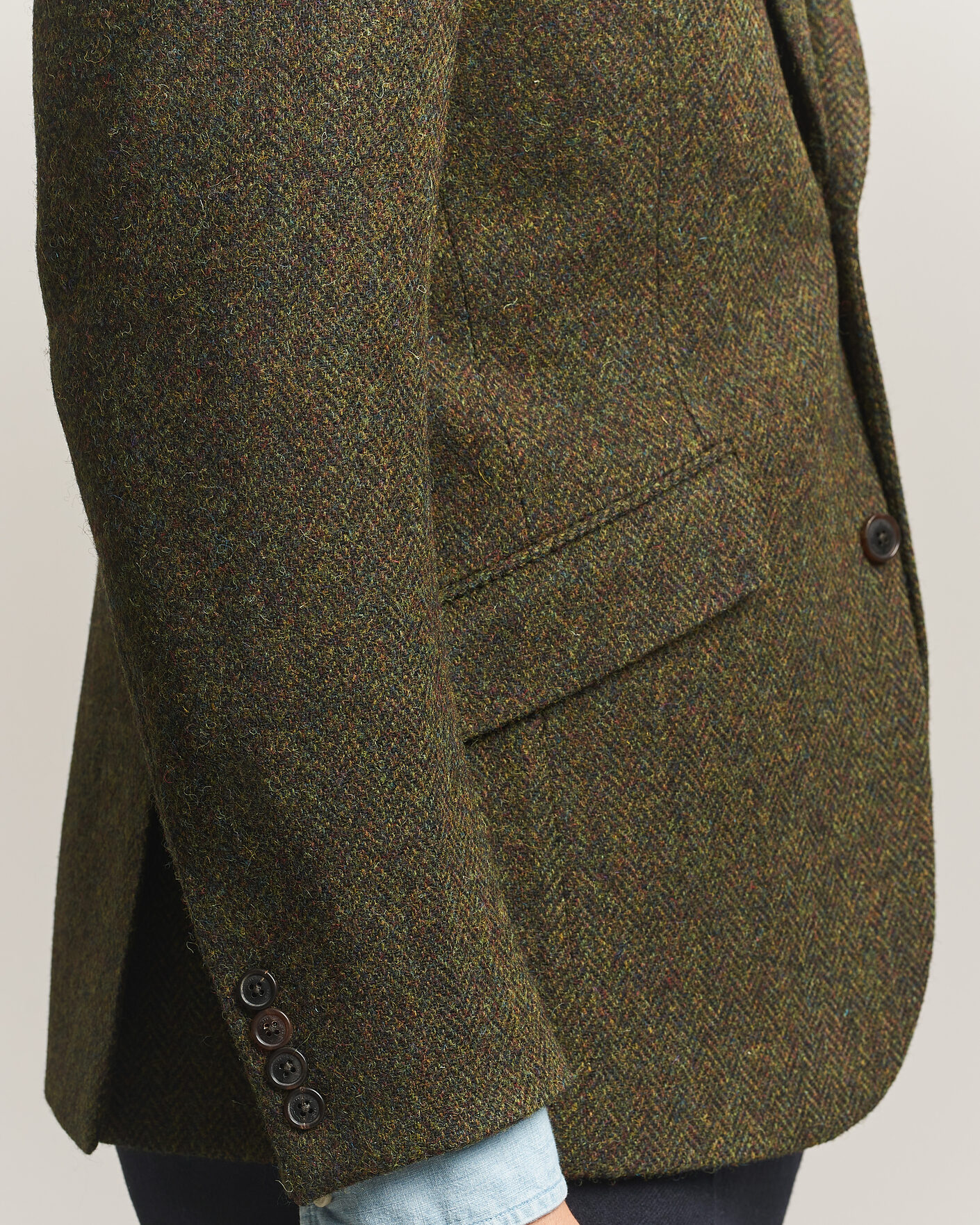 Herre | Blazere & jakker | Walker Slater | Edward Harris Tweed Herringbone Blazer Green