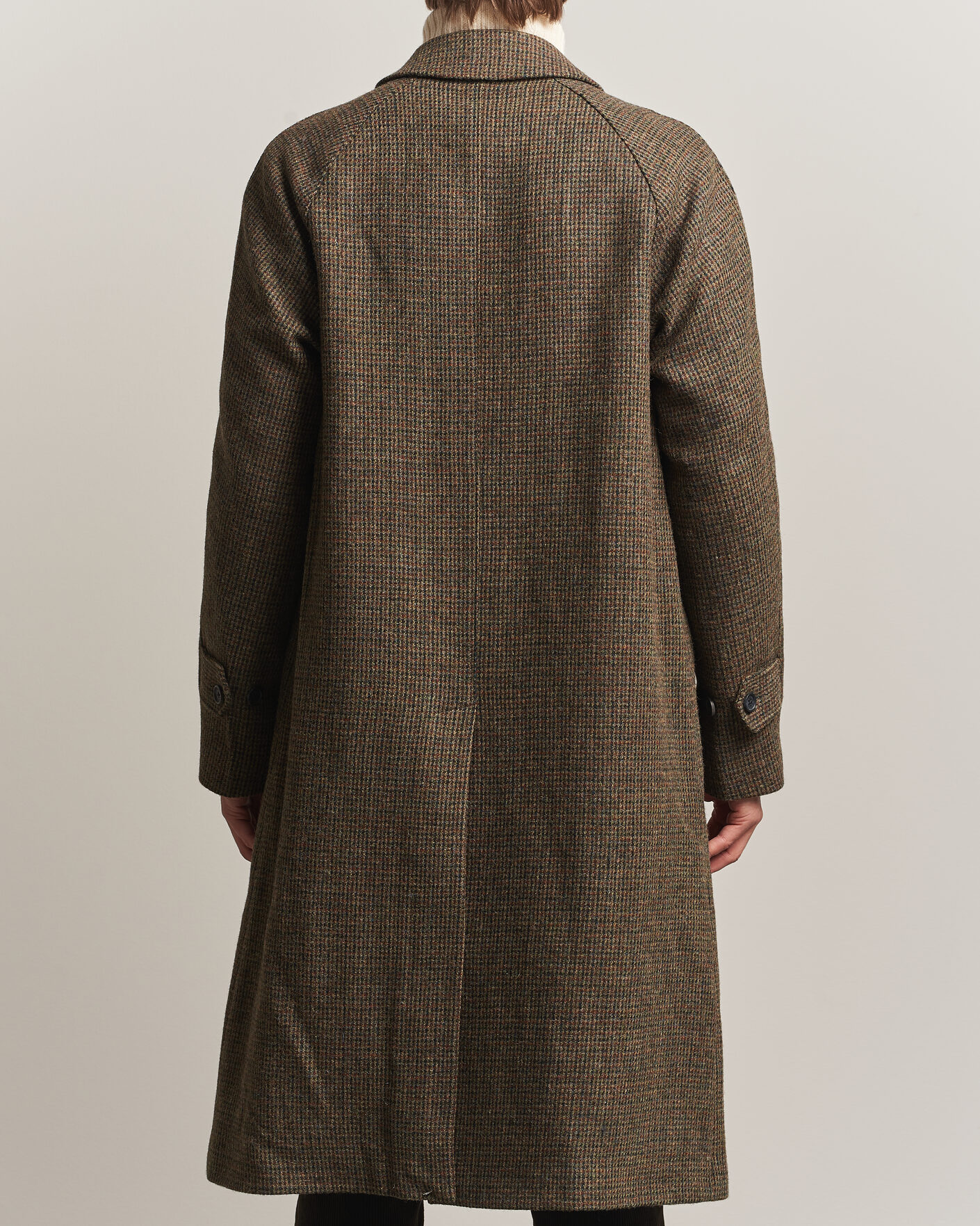 Herre | Jakker | Walker Slater | Sherlock Harris Tweed Microcheck Coat Amber Brown