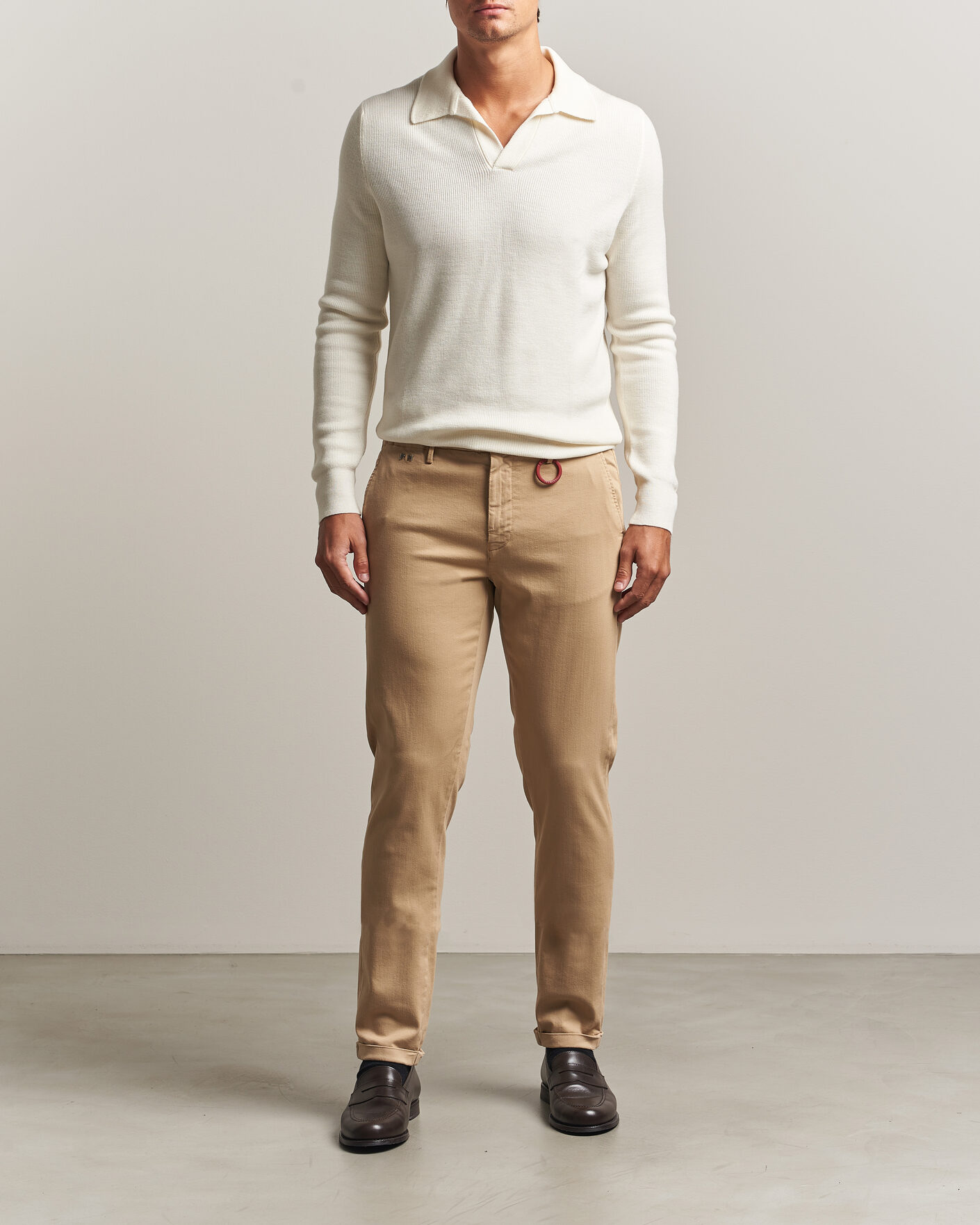 Herre | Bukser | Tramarossa | Luis Superstrech Cotton Chino Beige
