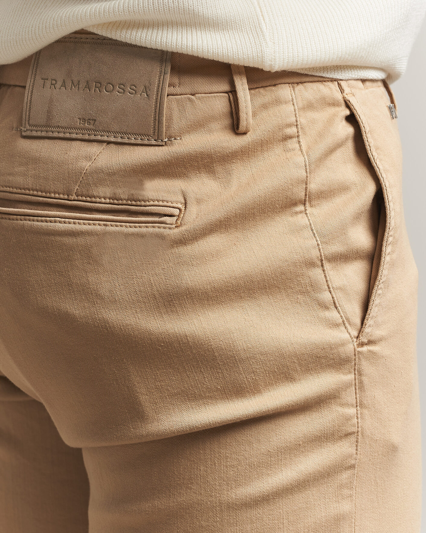 Herre | Bukser | Tramarossa | Luis Superstrech Cotton Chino Beige