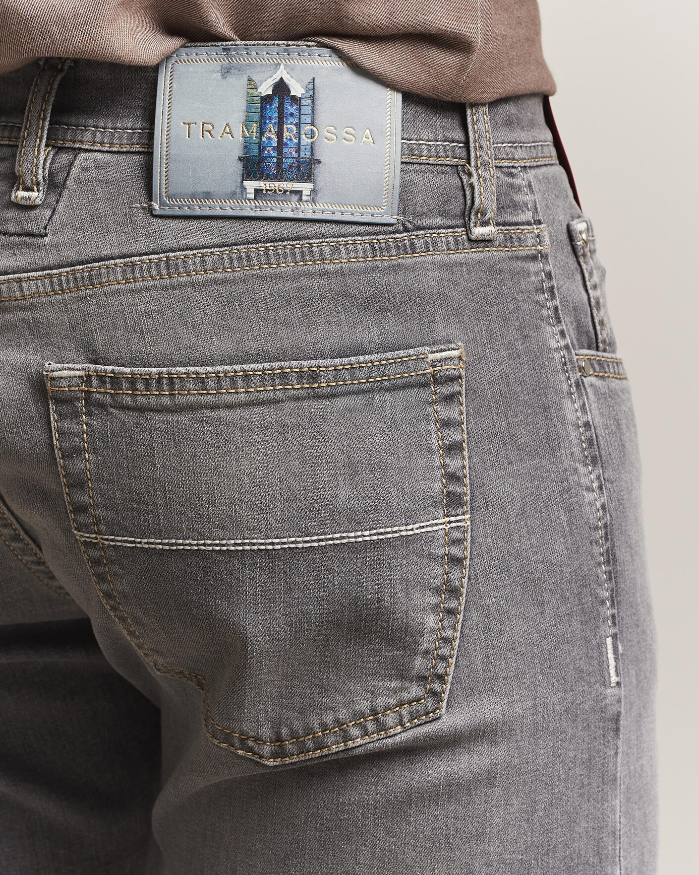 Herre | Bukser | Tramarossa | Michelangelo Stretch Jeans Light Grey