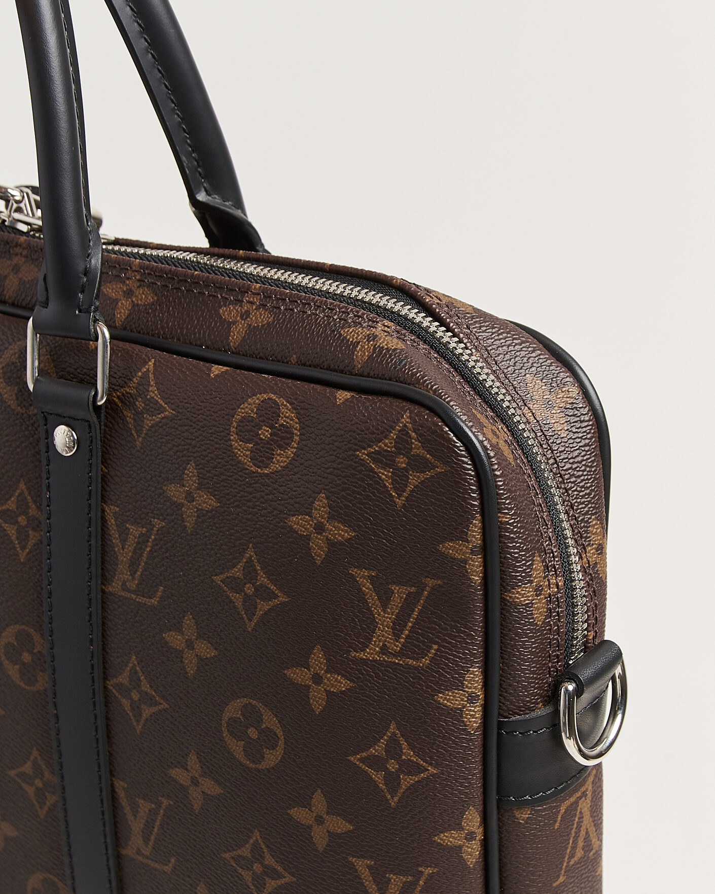 Herre | Pre-Owned & Vintage Bags | Louis Vuitton Pre-Owned | Porte-Documents Voyage Briefcase Monogram Macassar