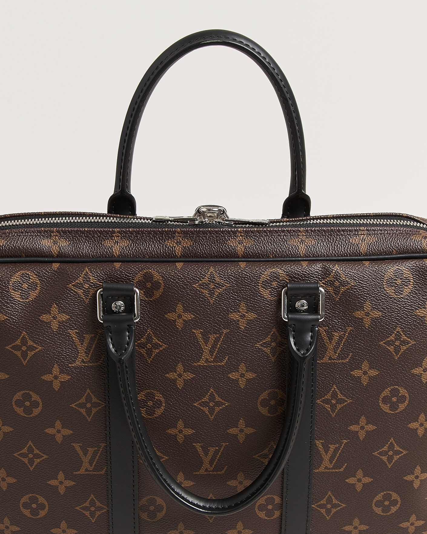 Herre | Pre-Owned & Vintage Bags | Louis Vuitton Pre-Owned | Porte-Documents Voyage Briefcase Monogram Macassar
