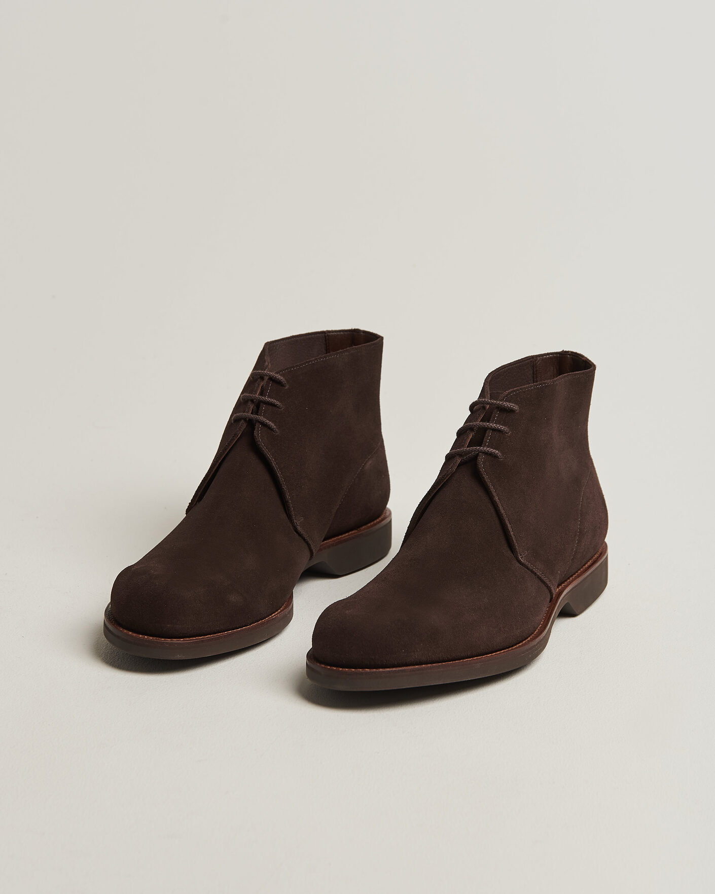 Herre | Støvler | Crockett & Jones | Unlined Chukka 4 Boot Dark Brown Suede