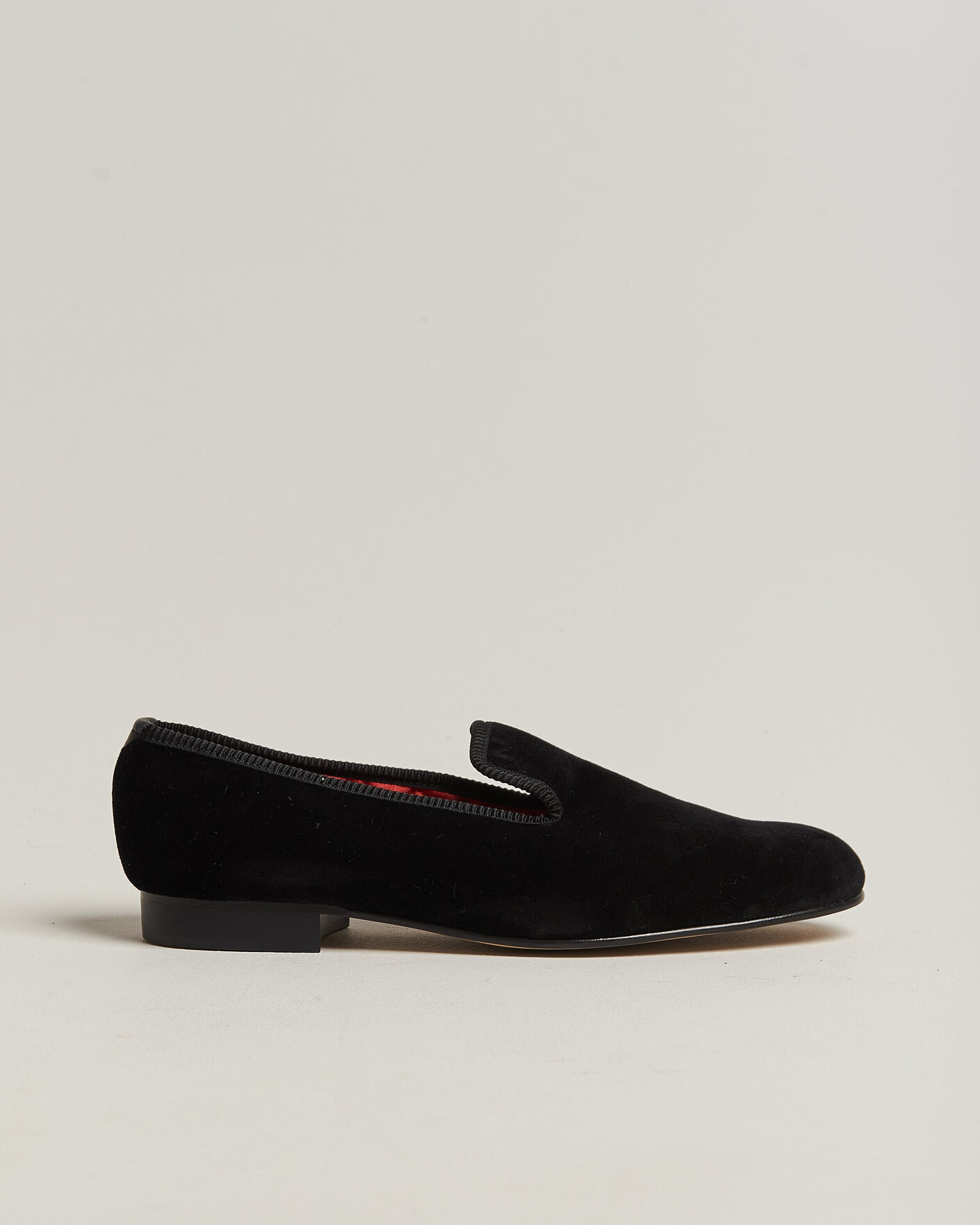 Herre | Loafers | Bowhill & Elliott | Plain Albert Pump Black Velvet