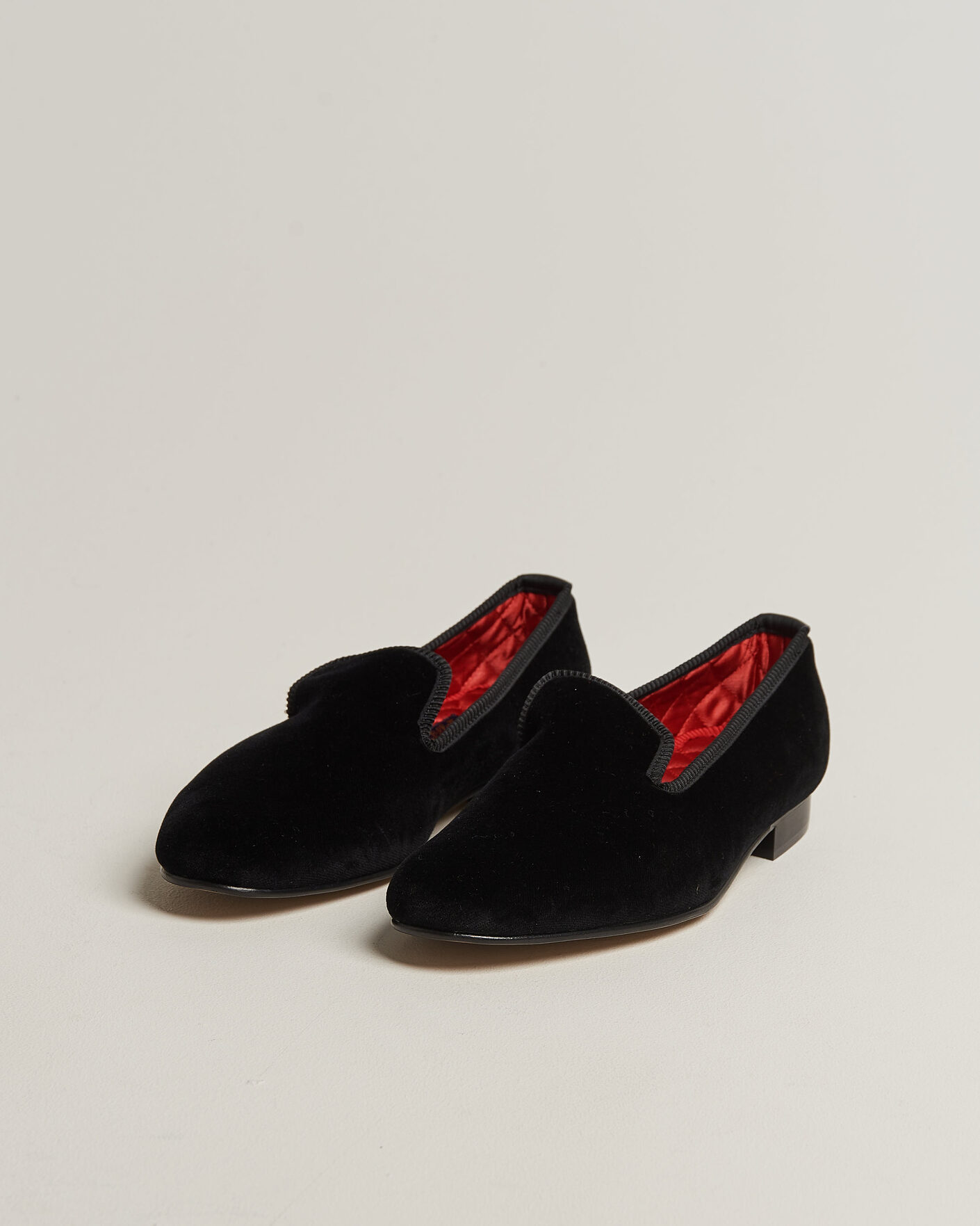 Herre | Loafers | Bowhill & Elliott | Plain Albert Pump Black Velvet