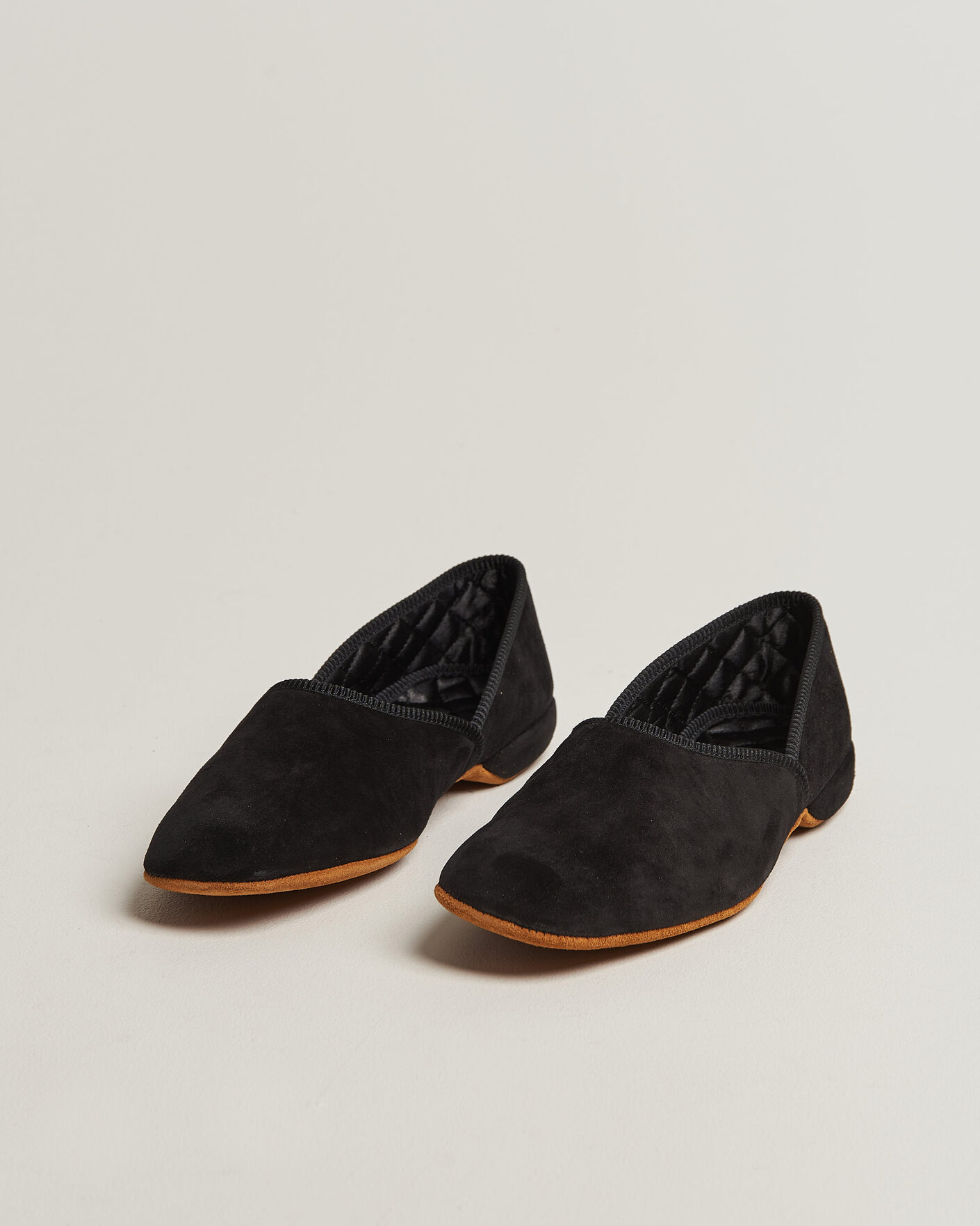 Herre | Sandaler & Hjemmesko | Bowhill & Elliott | Grecian Indoor Slippers Black Suede