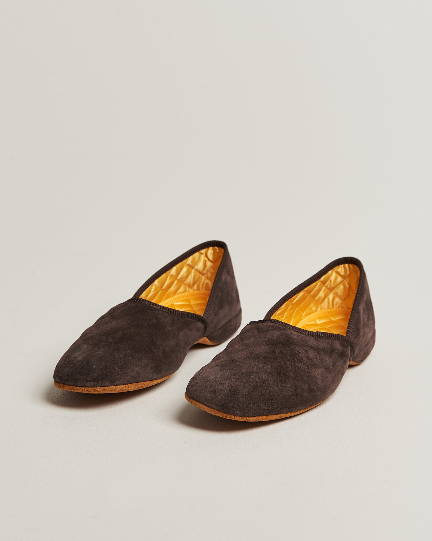 Herre | Sandaler & Hjemmesko | Bowhill & Elliott | Grecian Indoor Slippers Chocolate Suede