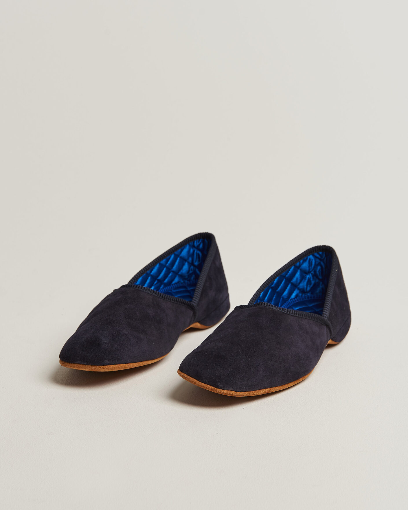 Herre | Sandaler & Hjemmesko | Bowhill & Elliott | Grecian Indoor Slippers Navy Suede