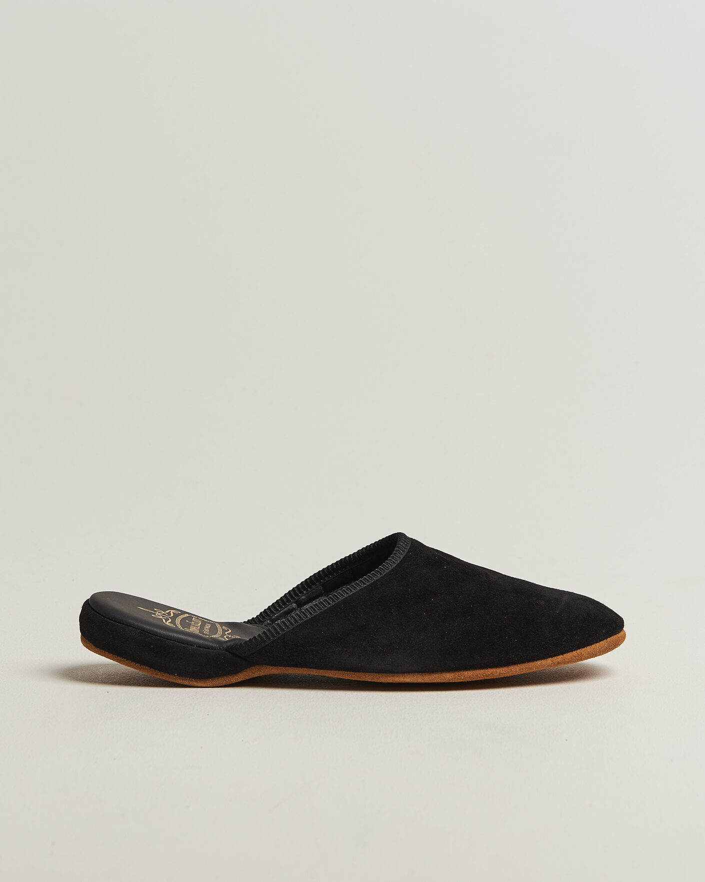 Herre | Sandaler & Hjemmesko | Bowhill & Elliott | Mule Slipper Quilt Lining Black Suede