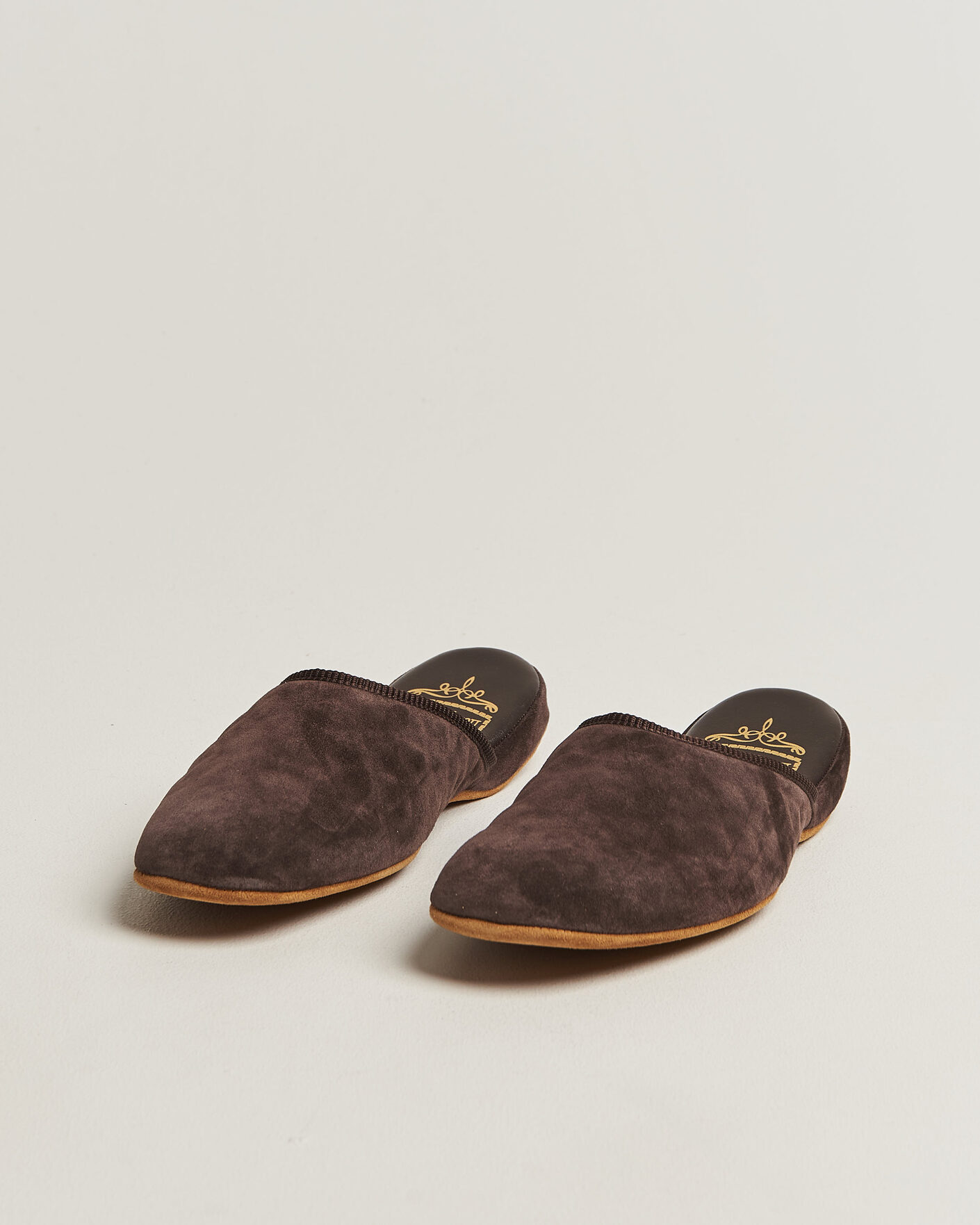 Herre | Sandaler & Hjemmesko | Bowhill & Elliott | Mule Slipper Quilt Lining Chocolate Suede