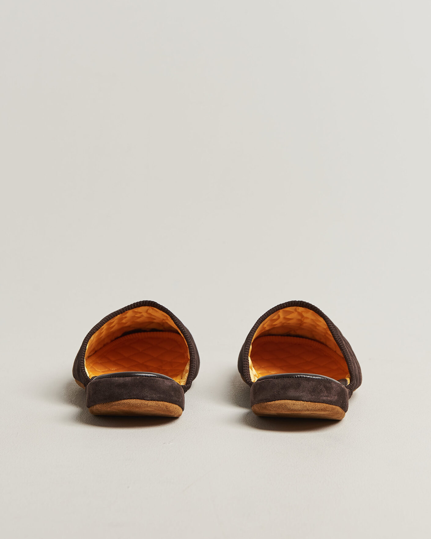 Herre | Sandaler & Hjemmesko | Bowhill & Elliott | Mule Slipper Quilt Lining Chocolate Suede