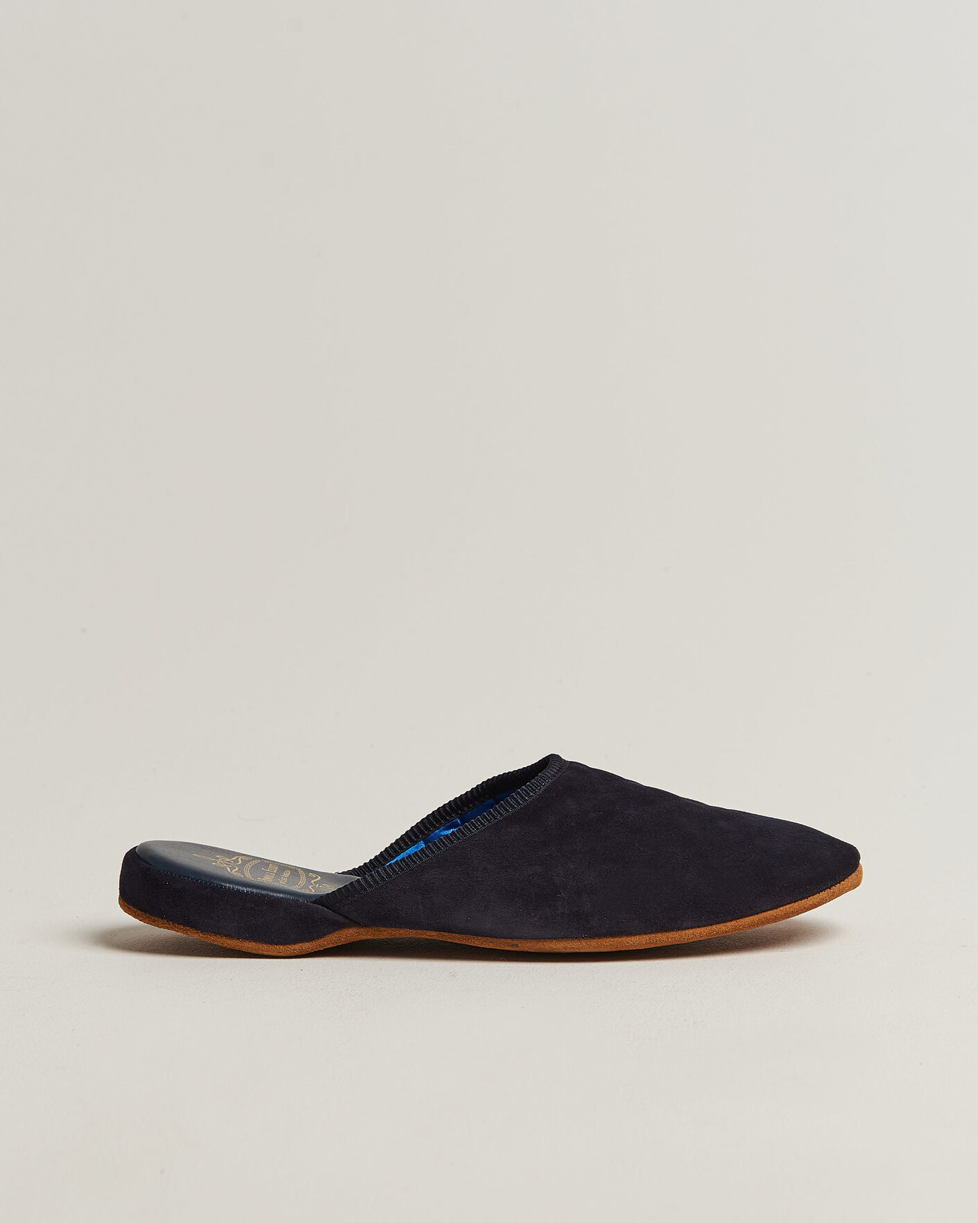 Herre | Sandaler & Hjemmesko | Bowhill & Elliott | Mule Slipper Quilt Lining Navy Suede