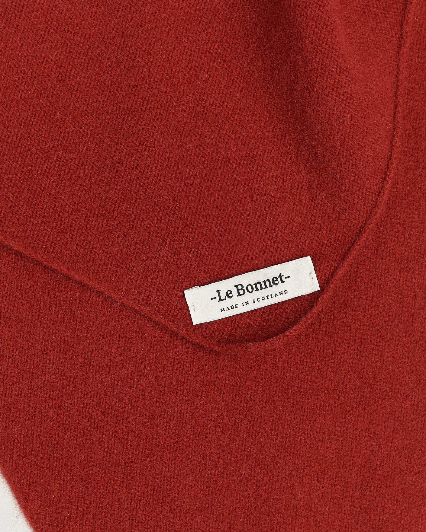 Herre | Tørklæde | Le Bonnet | Lambswool/Caregora Bandana Framboise