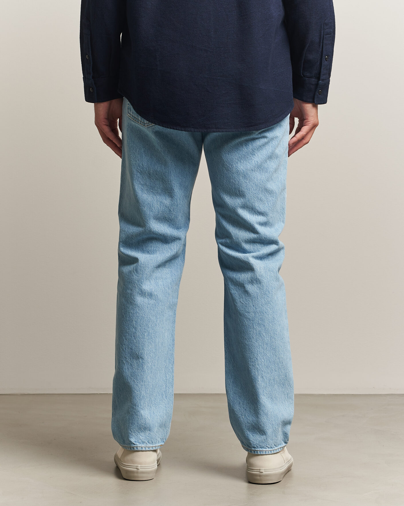 Herre | Jeans | Stone Island | Regular Straight Fit Indigo Jeans Blue Light Wash
