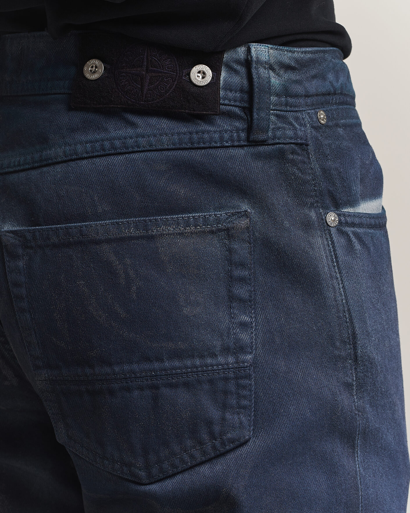 Herre | Jeans | Stone Island | Hand Sprayed Reflective Bull Denim Jeans Slate Blue
