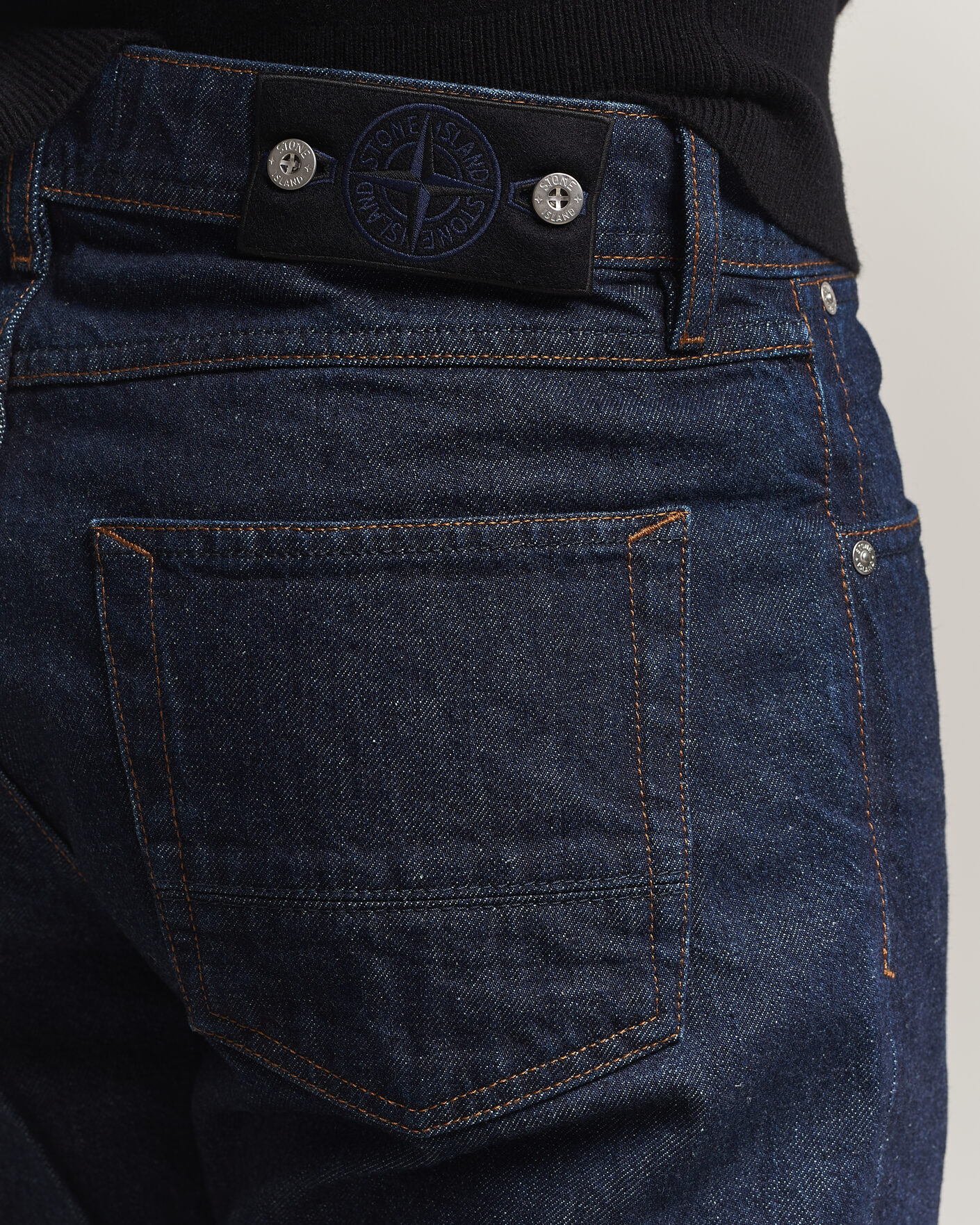 Herre | Jeans | Stone Island | Regular Straight Fit Indigo Jeans Blue Rinse